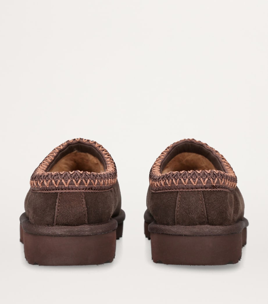 Suede Tasman Slippers DARK BROWN Image 3