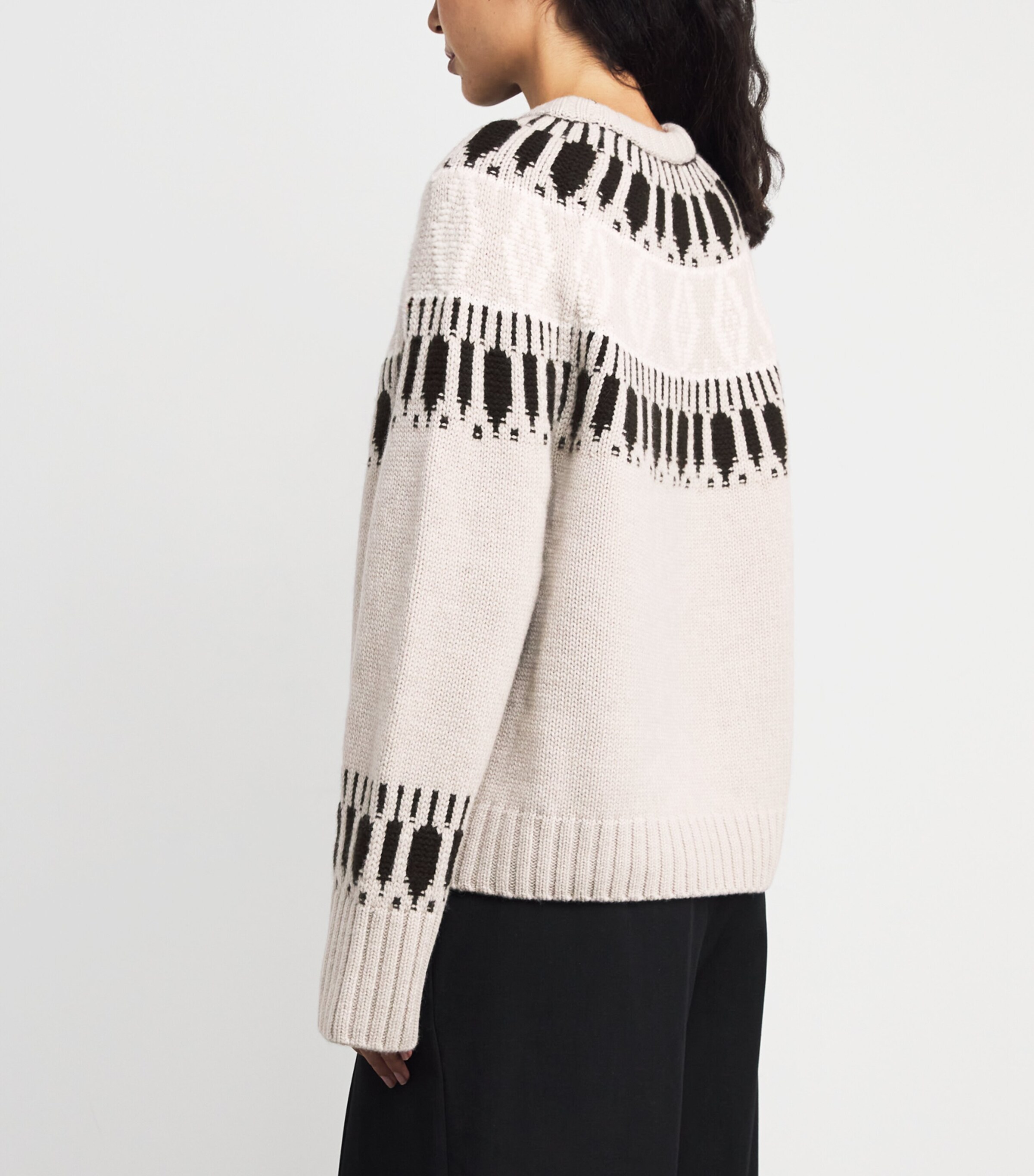 Cashmere Fair Isle Jackson Sweater IVORY/CHAI Image 4