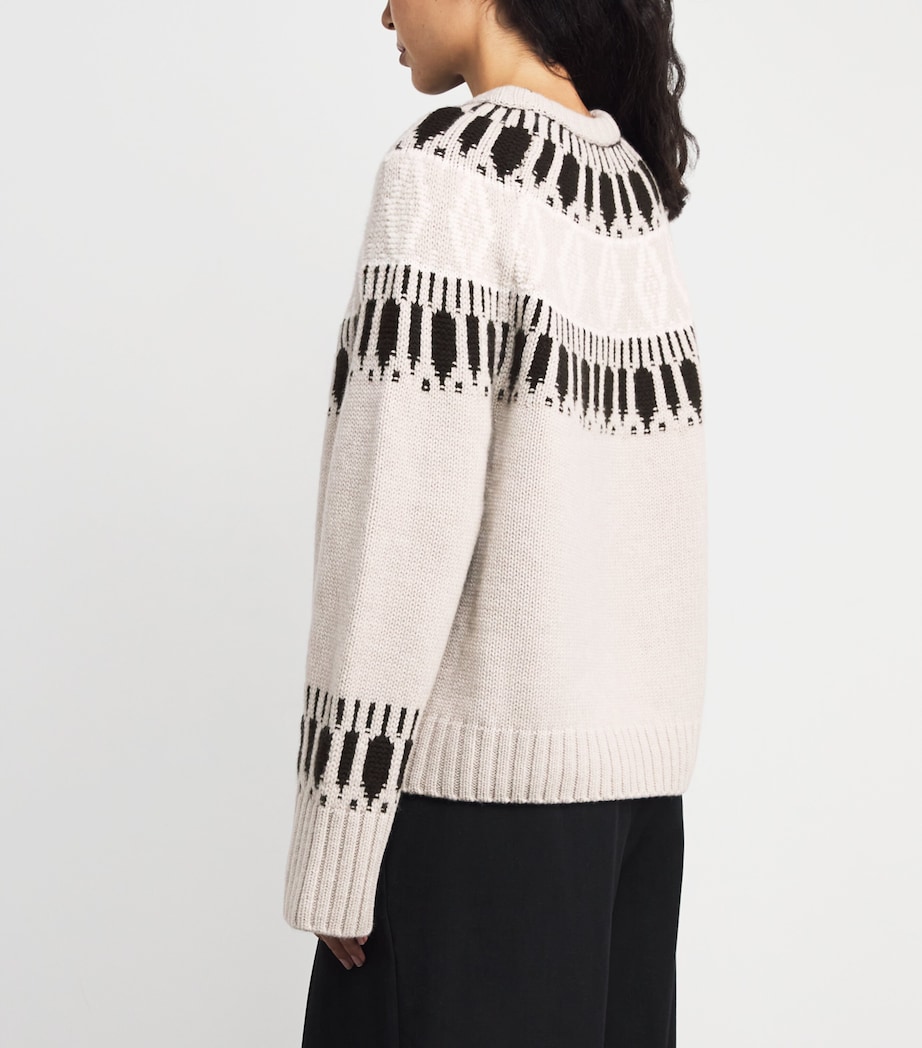 Cashmere Fair Isle Jackson Sweater IVORY/CHAI Image 4