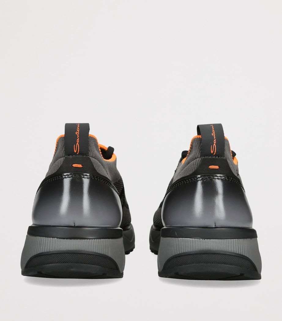 Santoni Tech-Knit Innova Sneakers Grey/dark Image 2