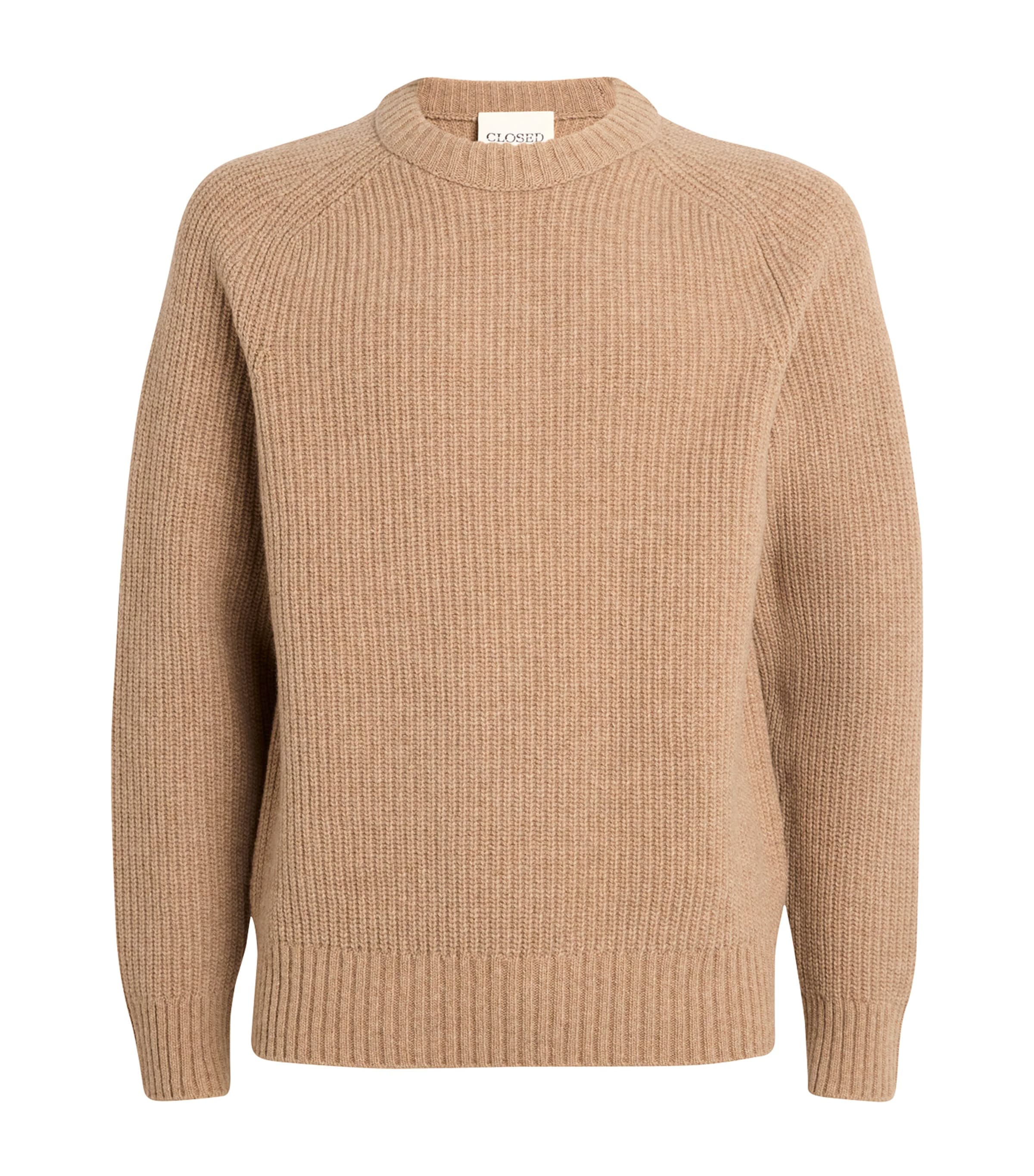 Closed Wool Sweater In Beige