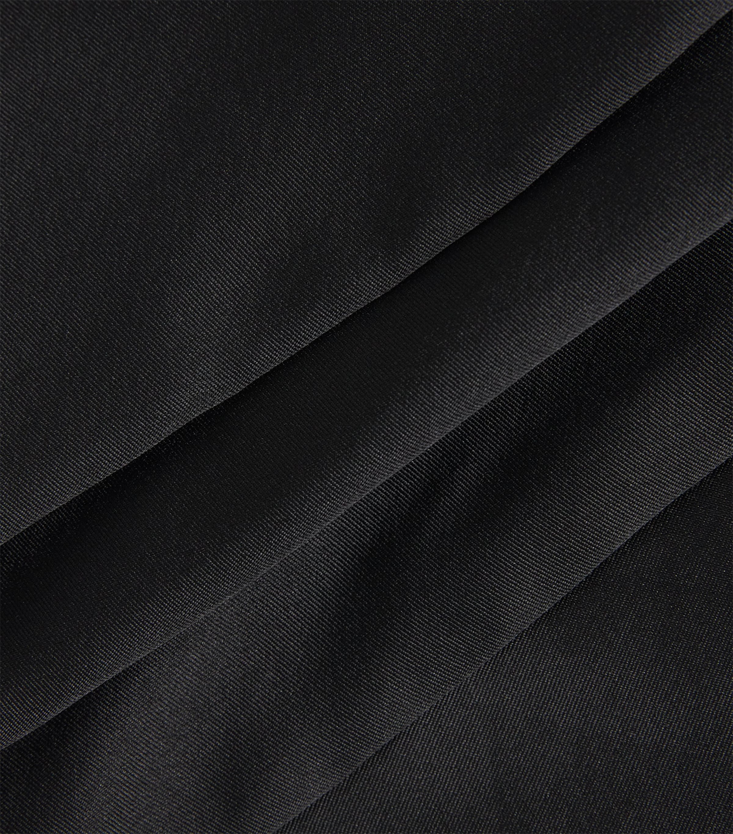 Self-Portrait Womens Taffeta Off-The-Shoulder Blouse Black Image 6