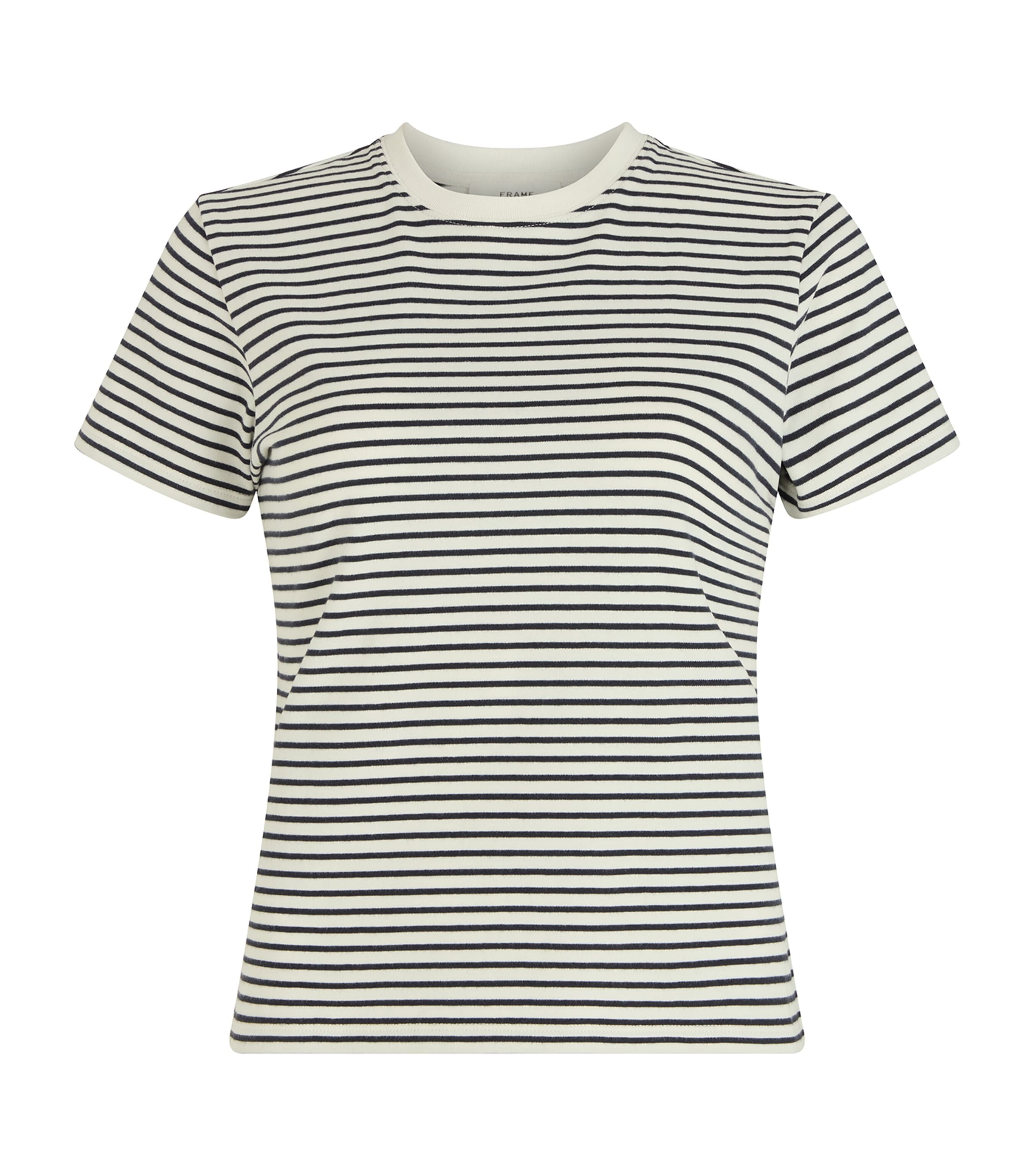 Frame Cotton The Baby Tee In White