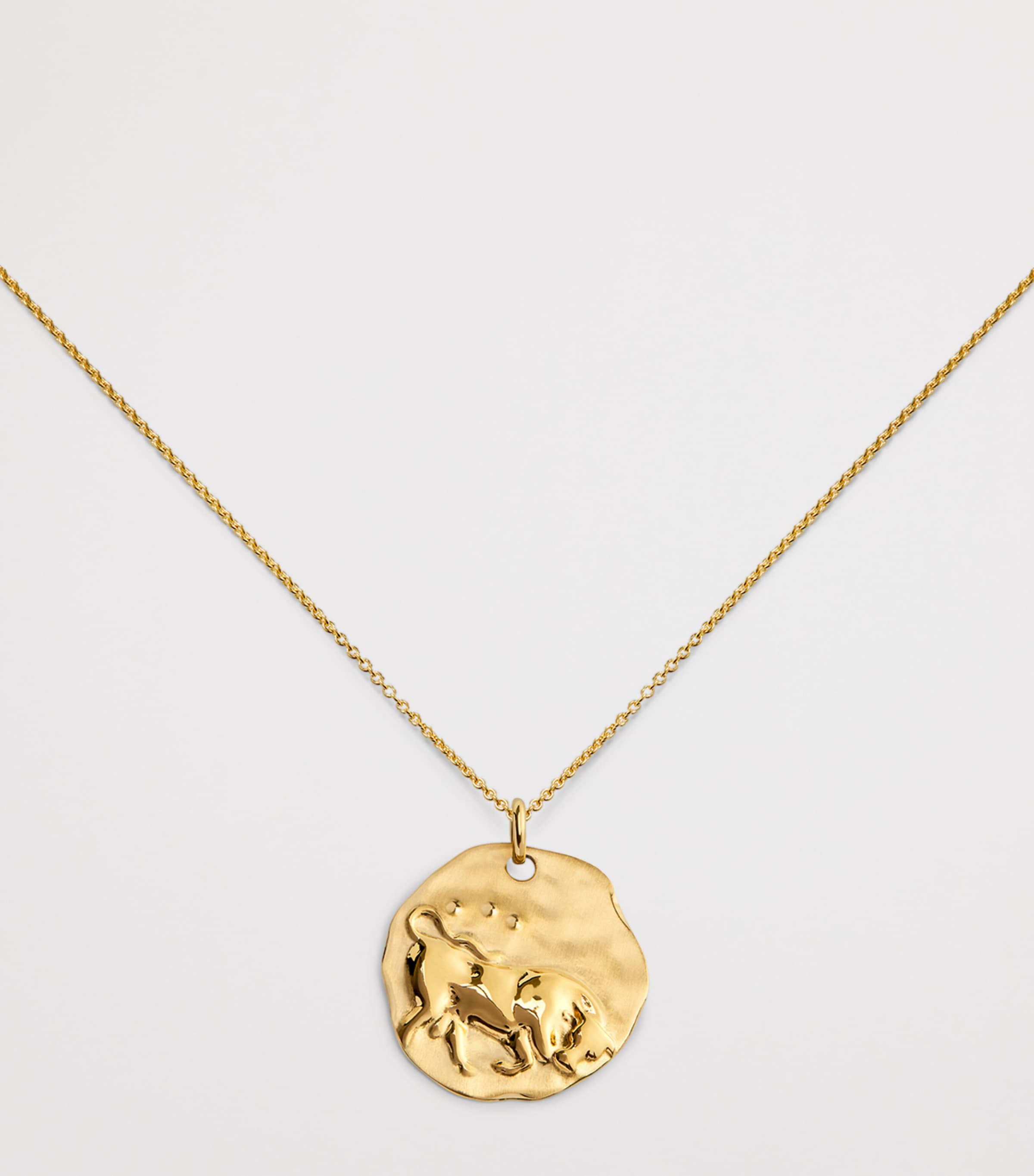 Monica Vinader Gold Vermeil Zodiac Taurus Necklace Gold Vermeil Image 4