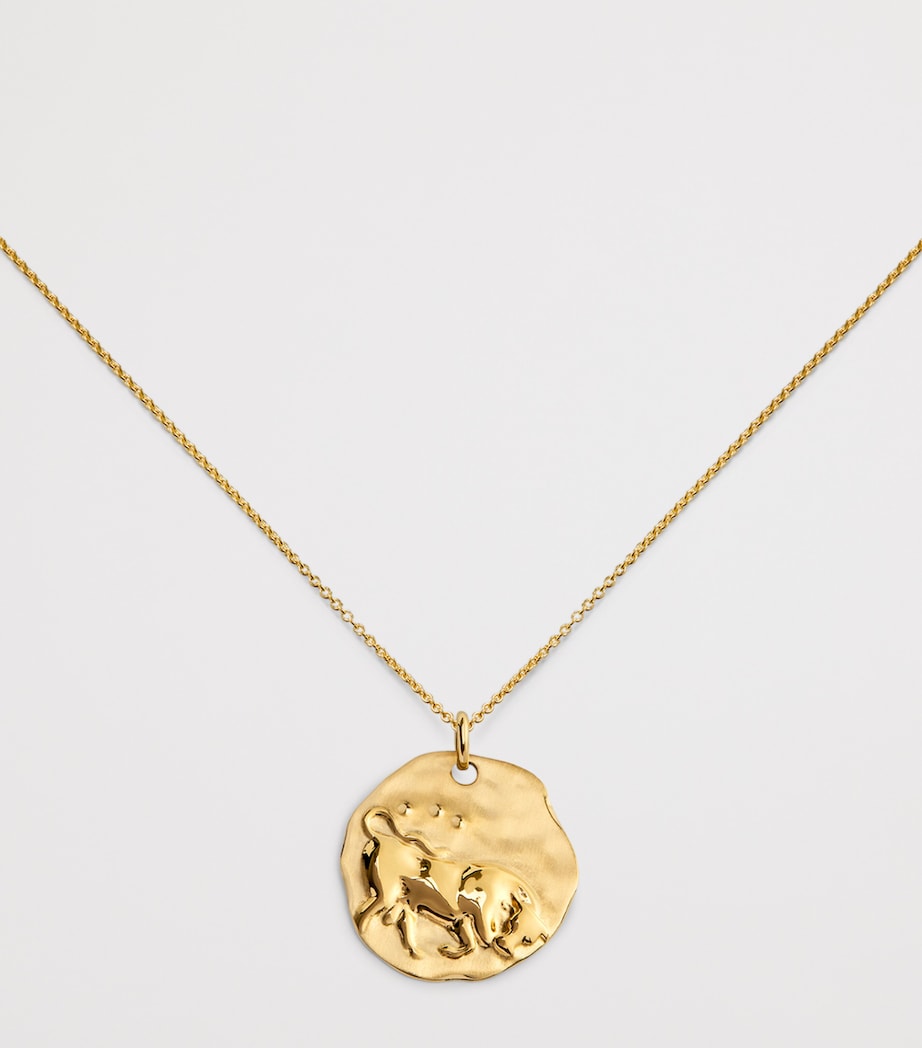 Monica Vinader Gold Vermeil Zodiac Taurus Necklace Gold Vermeil Image 4