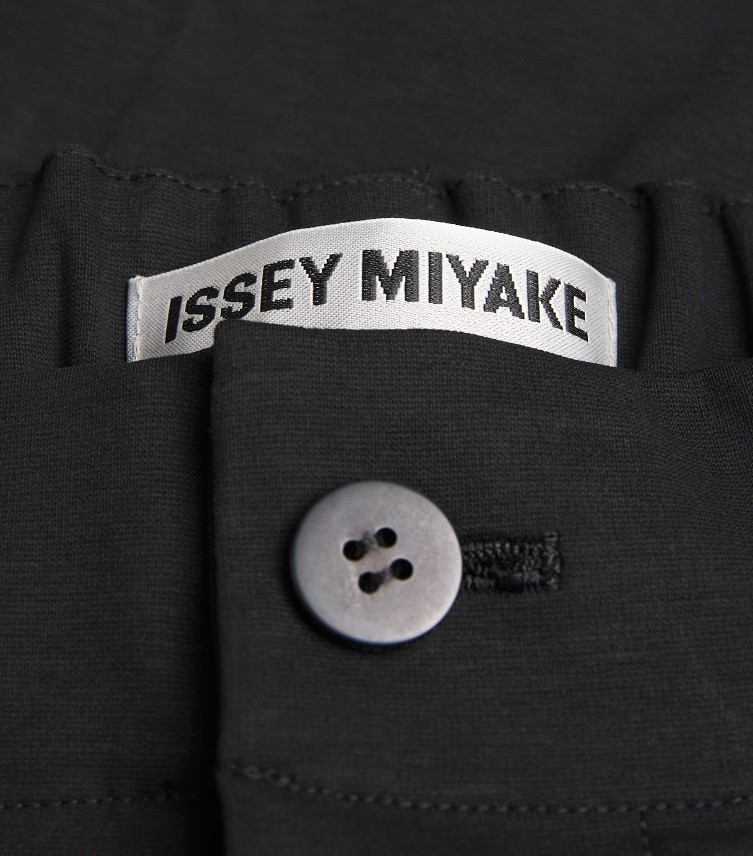 Issey Miyake Womens Cotton-Blend Simple Ensemble Trousers Black Image 5
