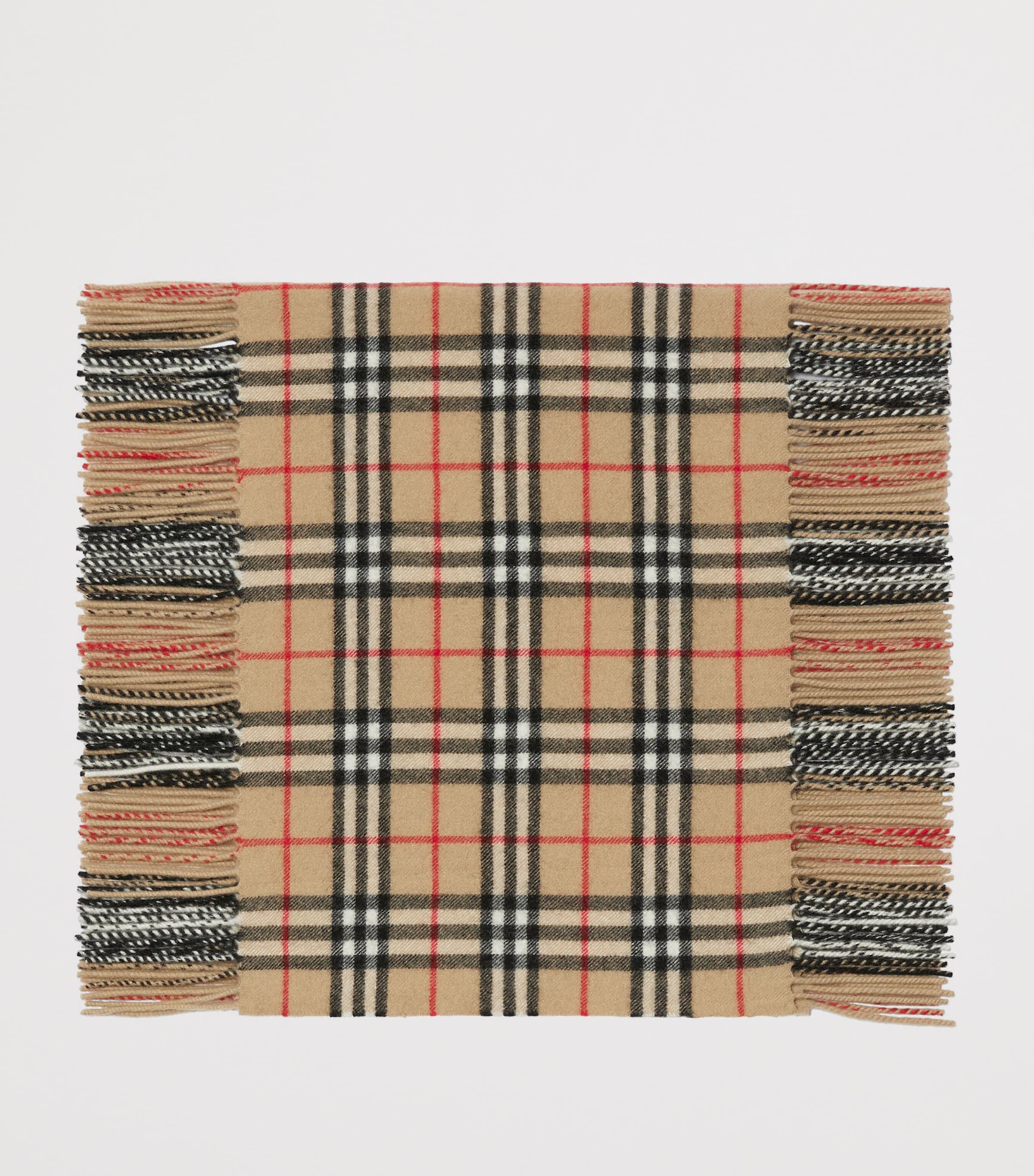 Cashmere Check Happy Scarf ARCHIVE BEIGE Image 2