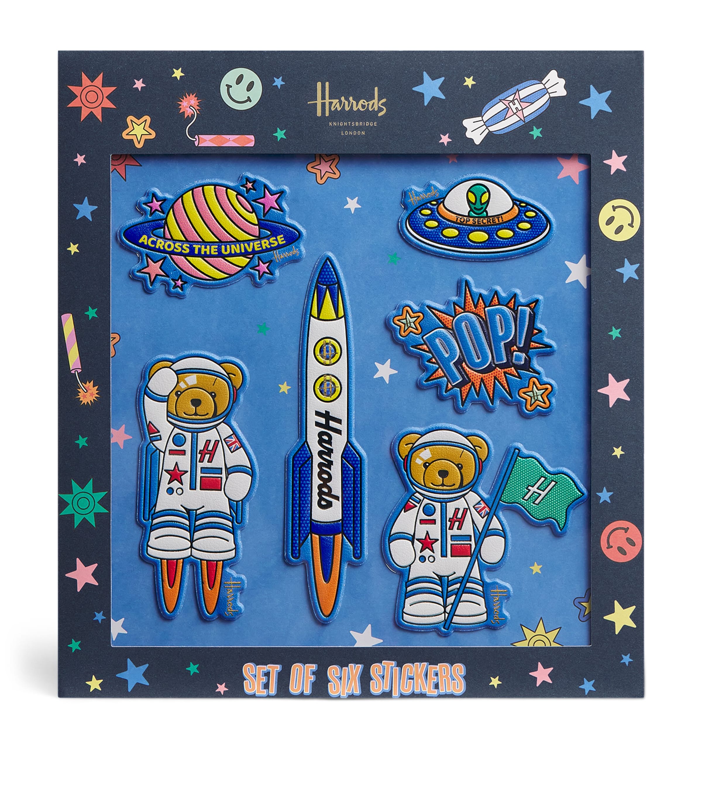 Harrods Pop Rocket Stickers (Set of 6) Image 1