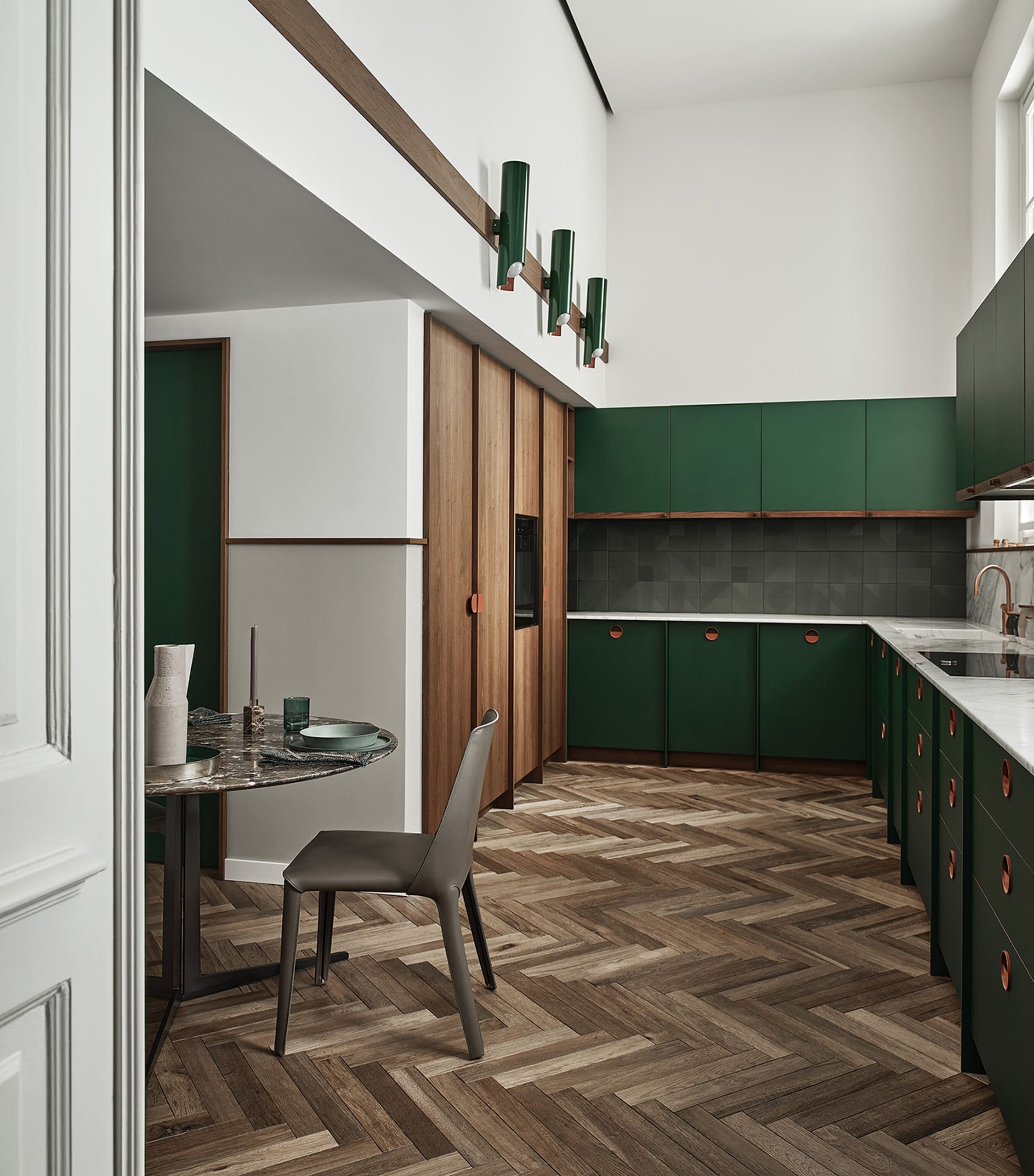 Leather Isabel Chair GREY Image 2