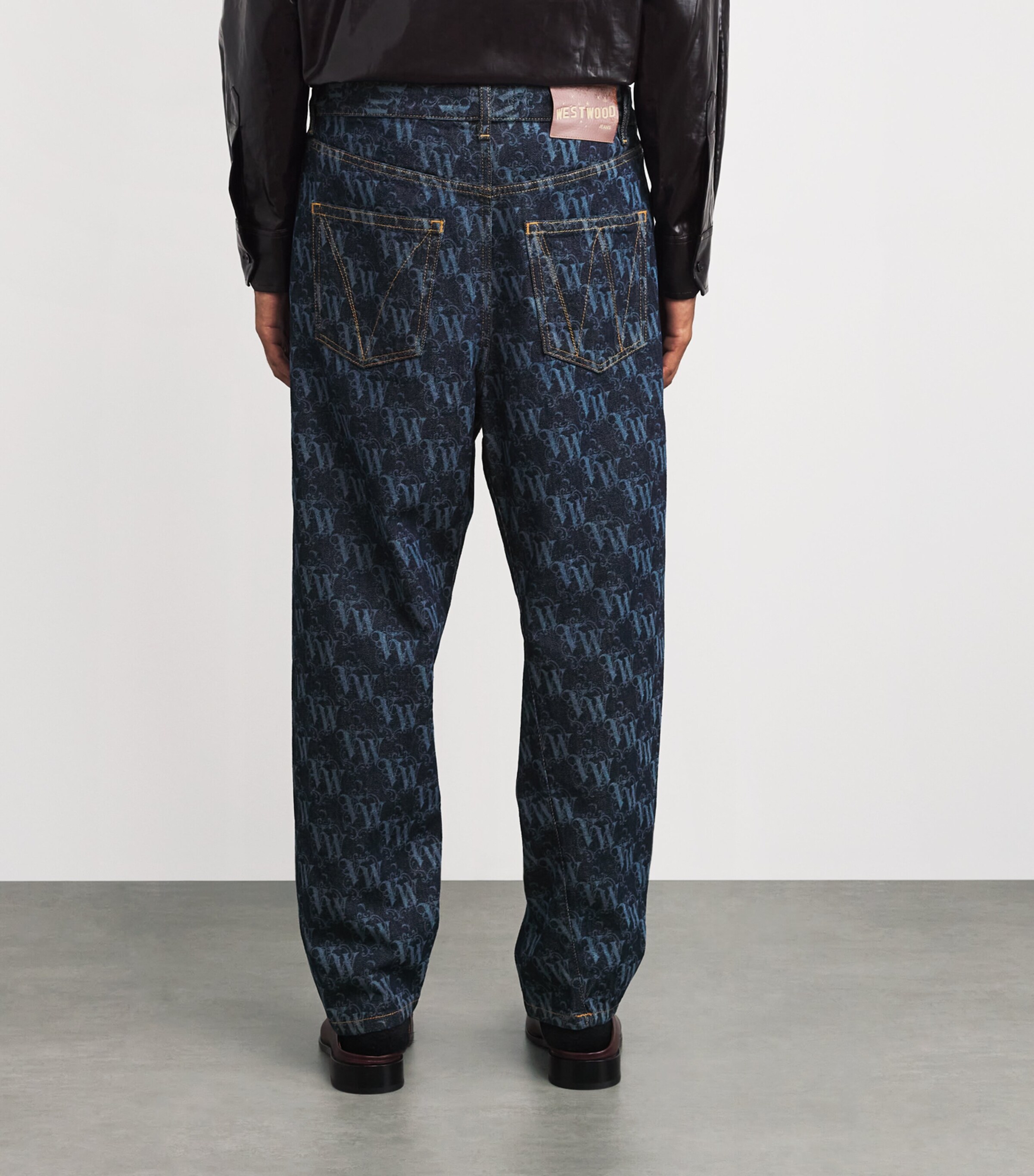 Organic Denim Drunken Logo Jeans K310 FRAME Image 4