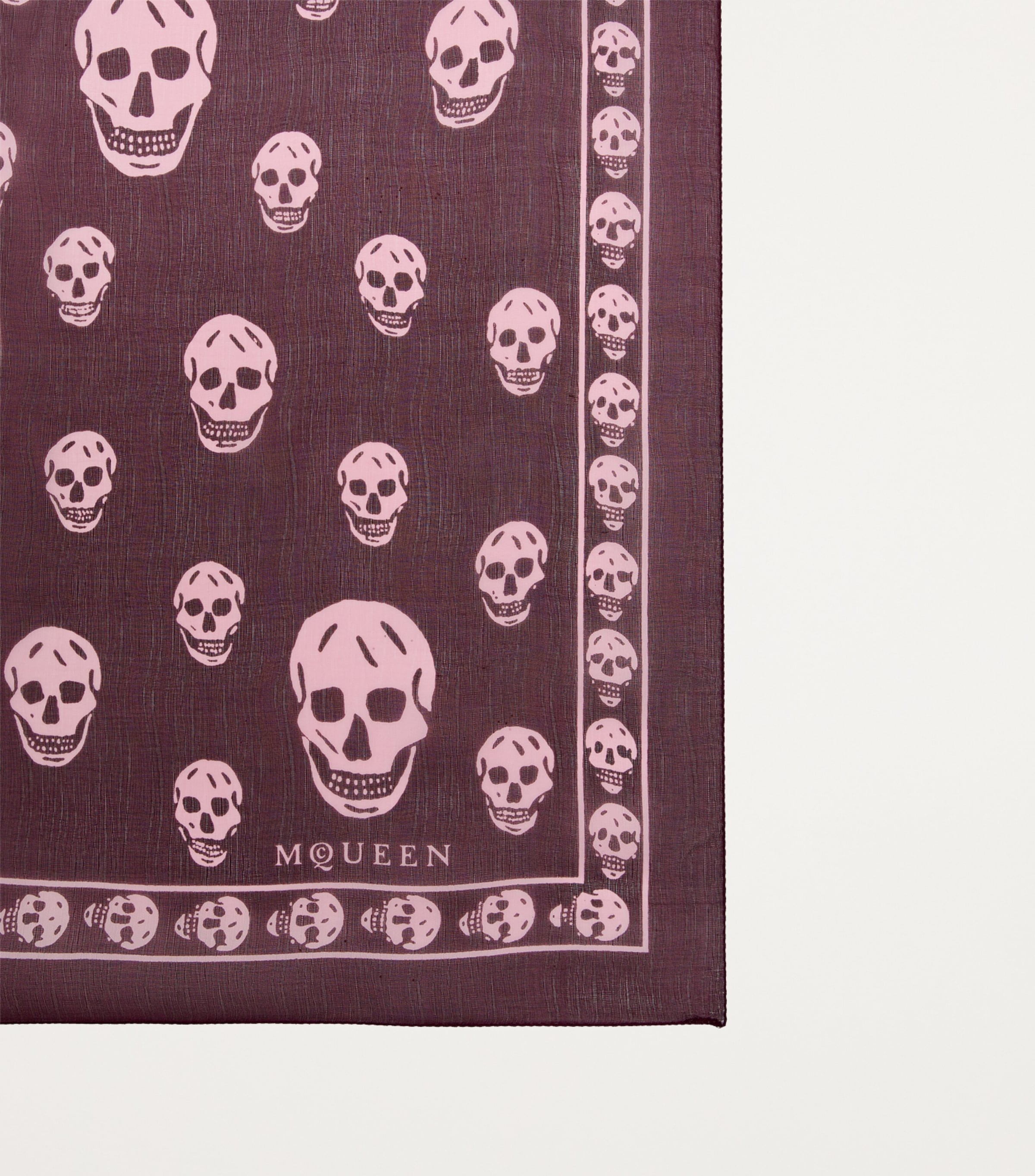 McQueen Silk Skull Print Scarf | Harrods US
