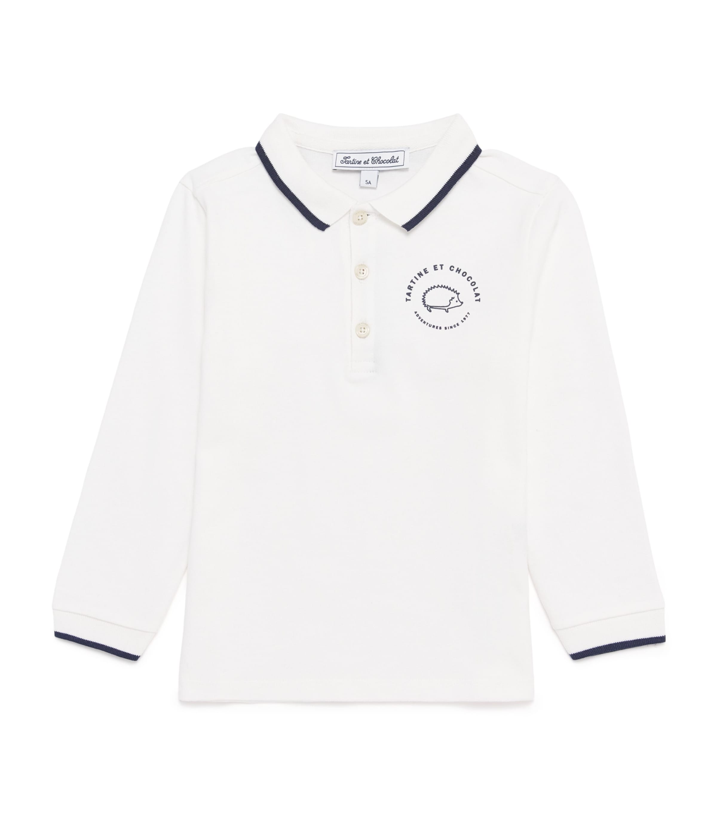 Tartine Et Chocolat Cotton Polo Shirt In White