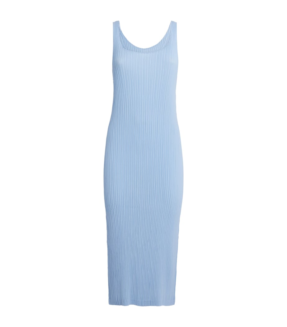 Hatching Midi Dress LIGHT BLUE Image 1
