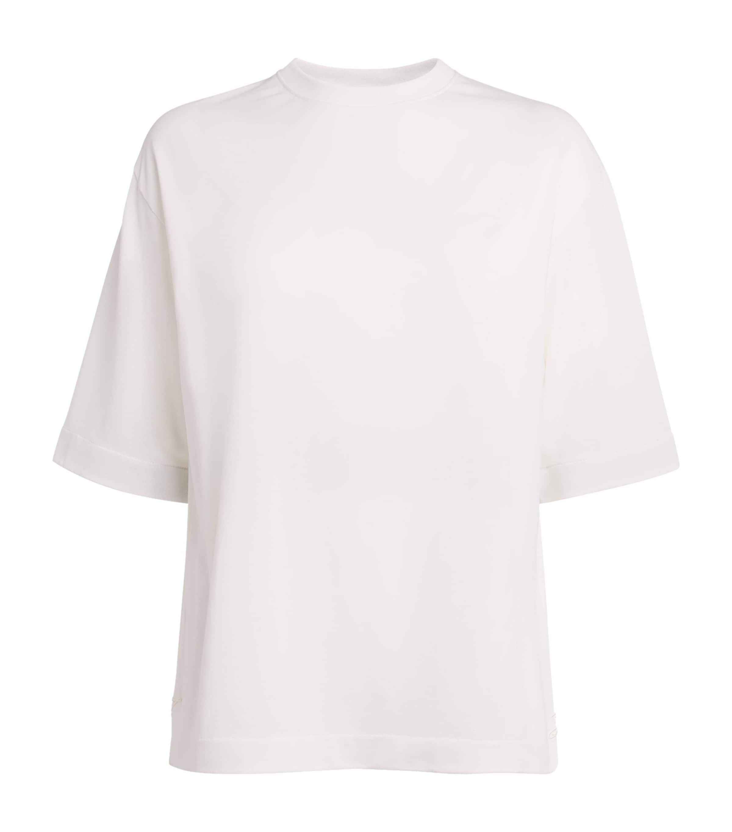 Jacquemus Womens Paper-Jersey Ventadou T-Shirt White Image 1