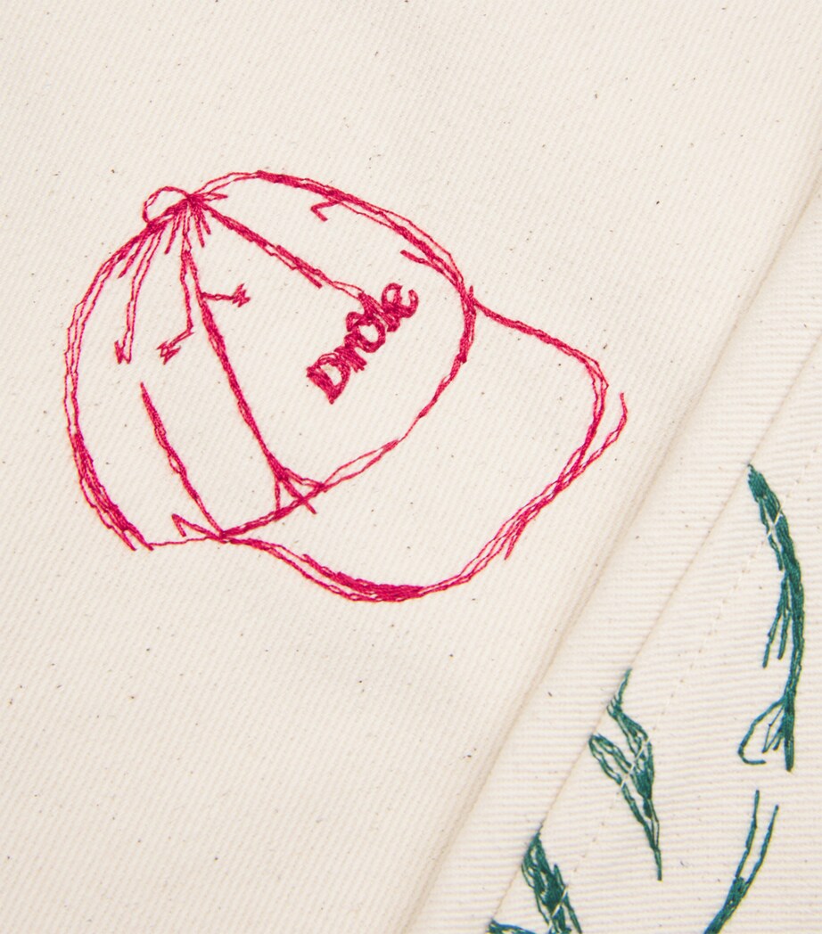 Cotton-Blend Embroidered Shirt ECRU Image 5