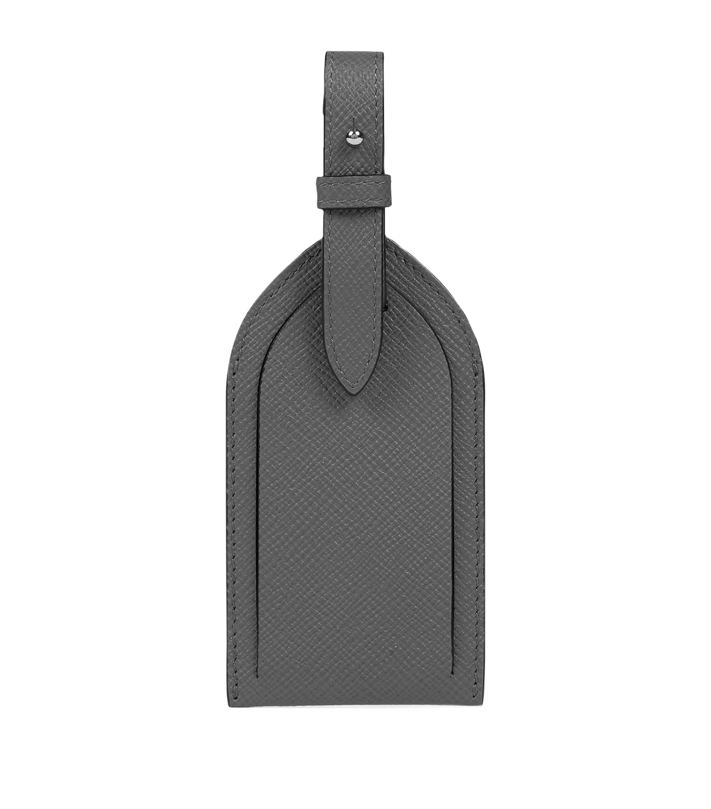 Leather Panama Luggage Tag S GREY Image 1