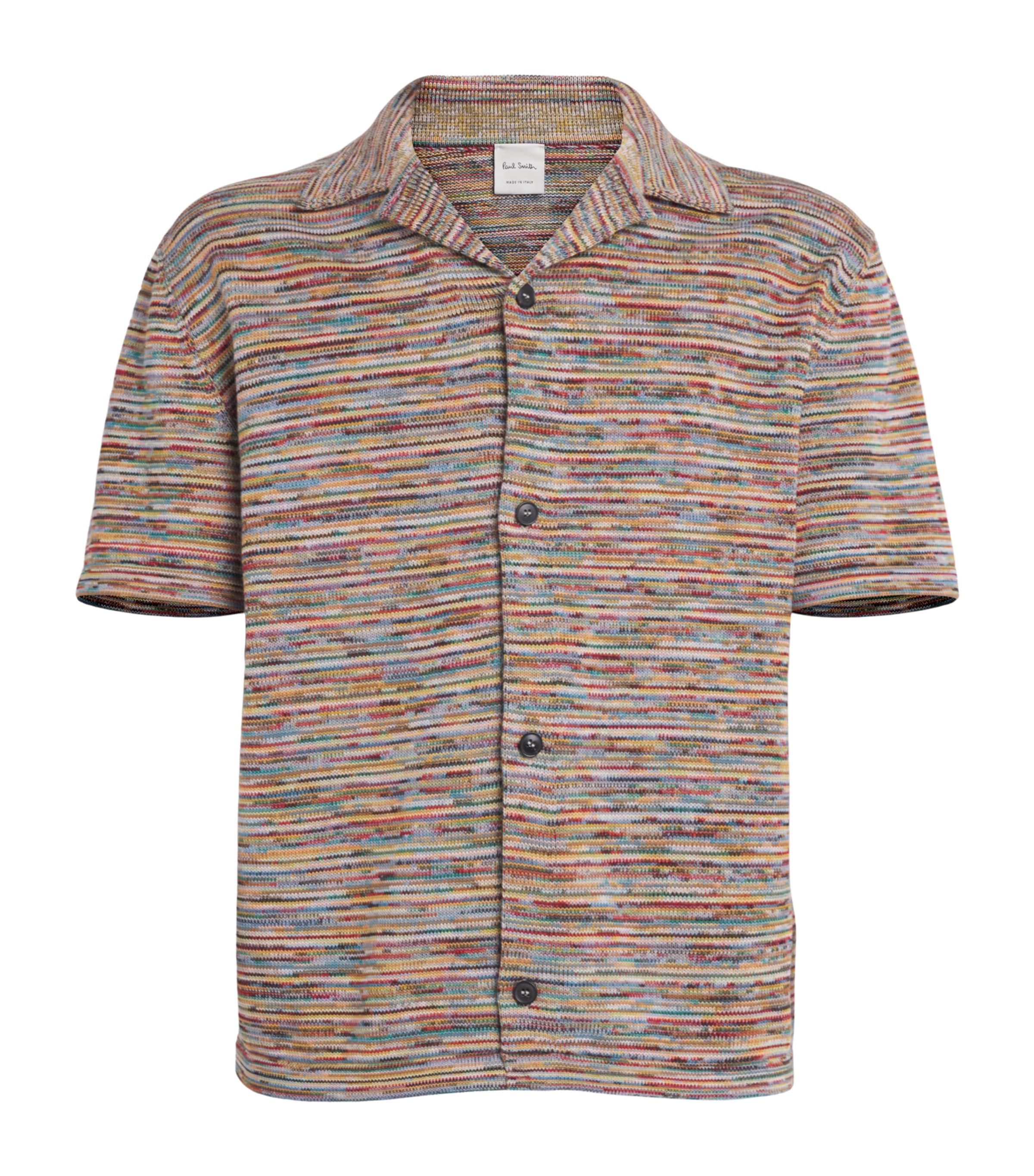 Paul Smith Mens Knitted Signature Stripe Shirt Multicolour Image 1