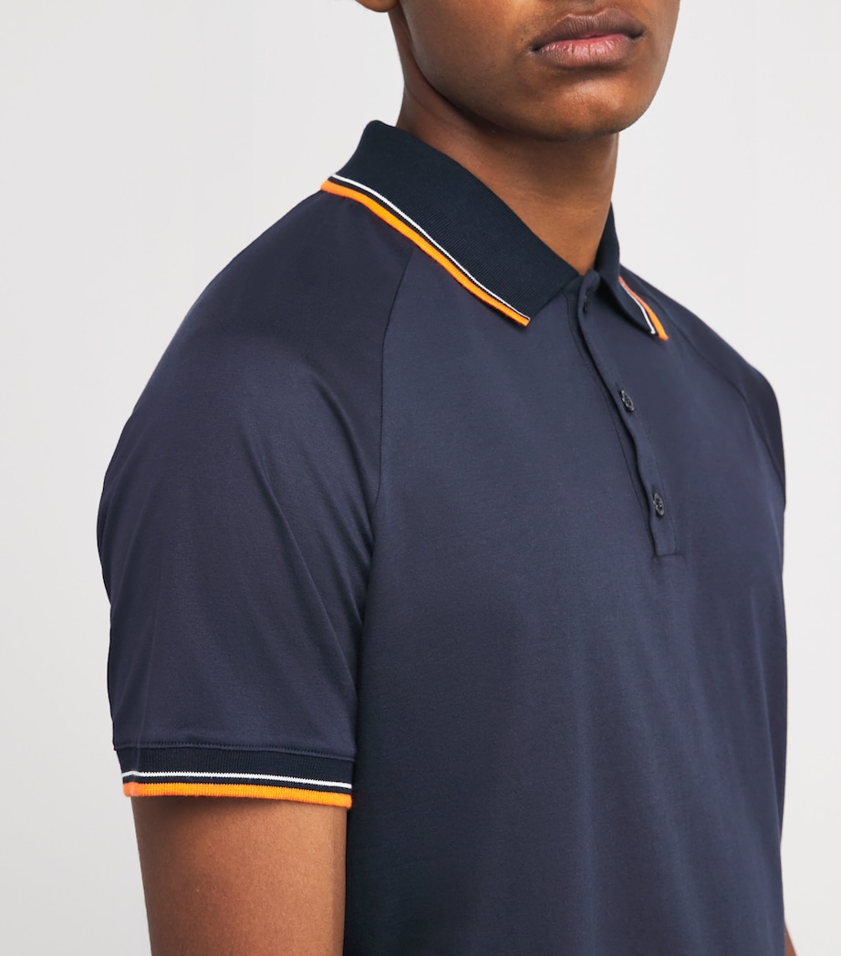 Technical Polo Shirt U0497-NAVY Image 6