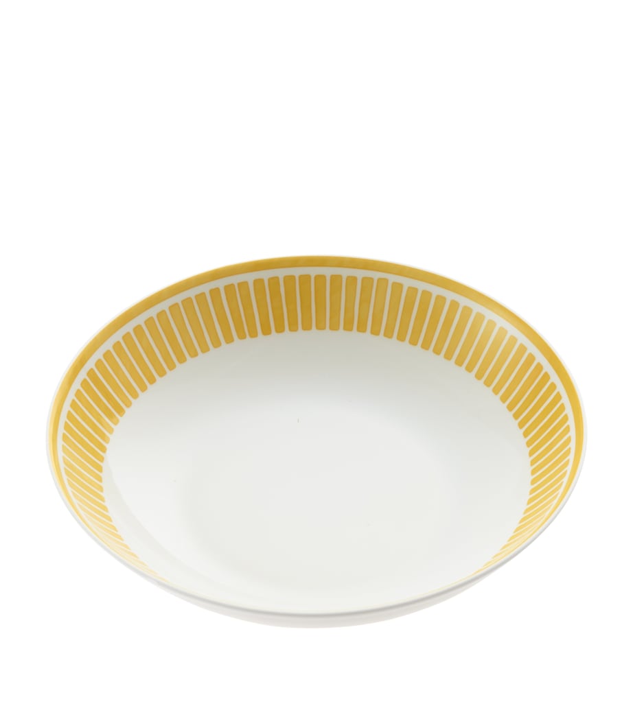 Christofle Porcelain Malmaison Riviera Bowl (19cm) White/yellow Image 1