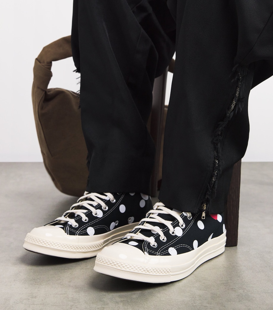 x Converse Polka Dot Heart Chuck Taylor All Star '70 High-Top Sneakers BLACK Image 2