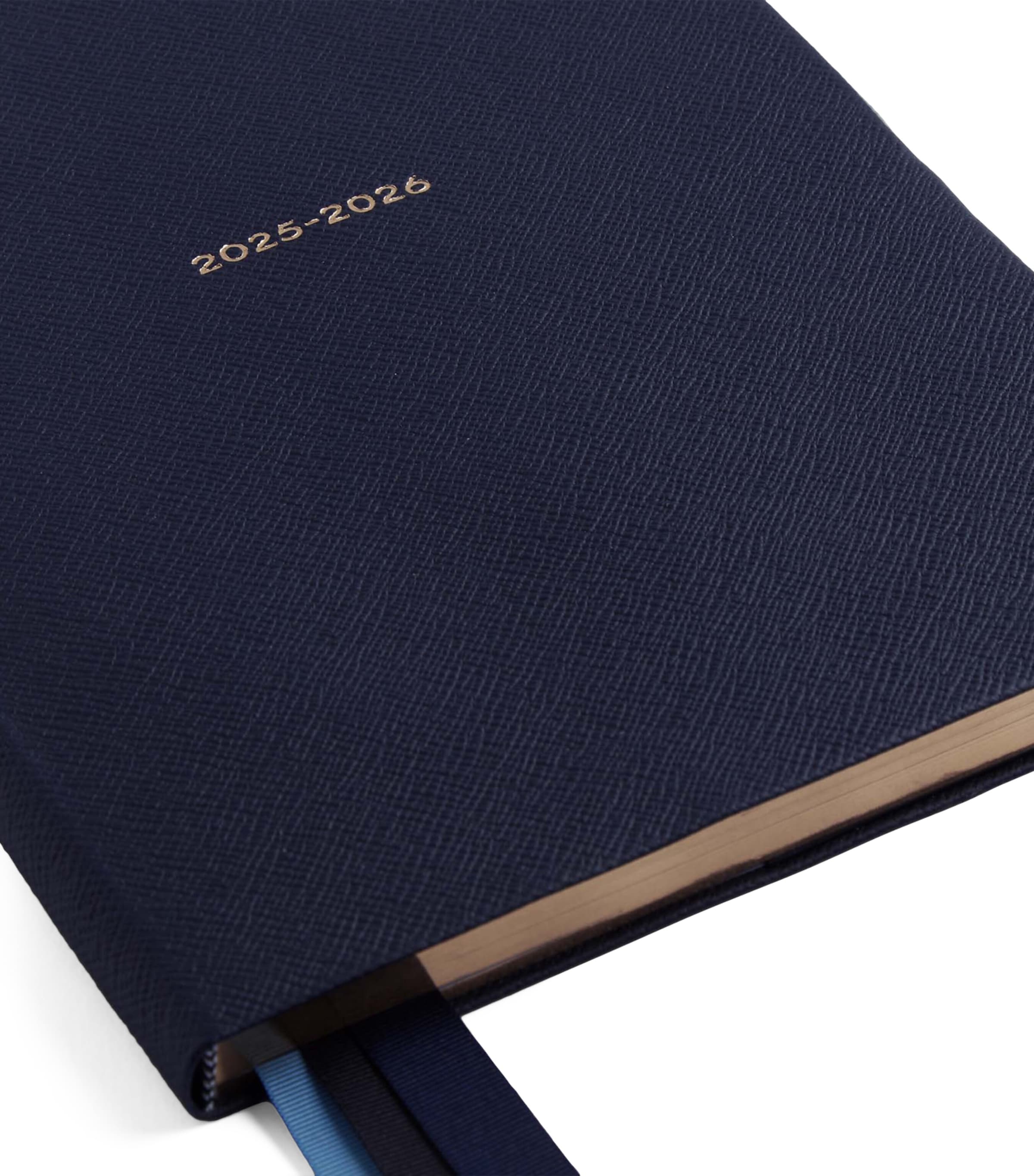 Smythson Leather Portobello Weekly Diary 2025 Navy Image 3