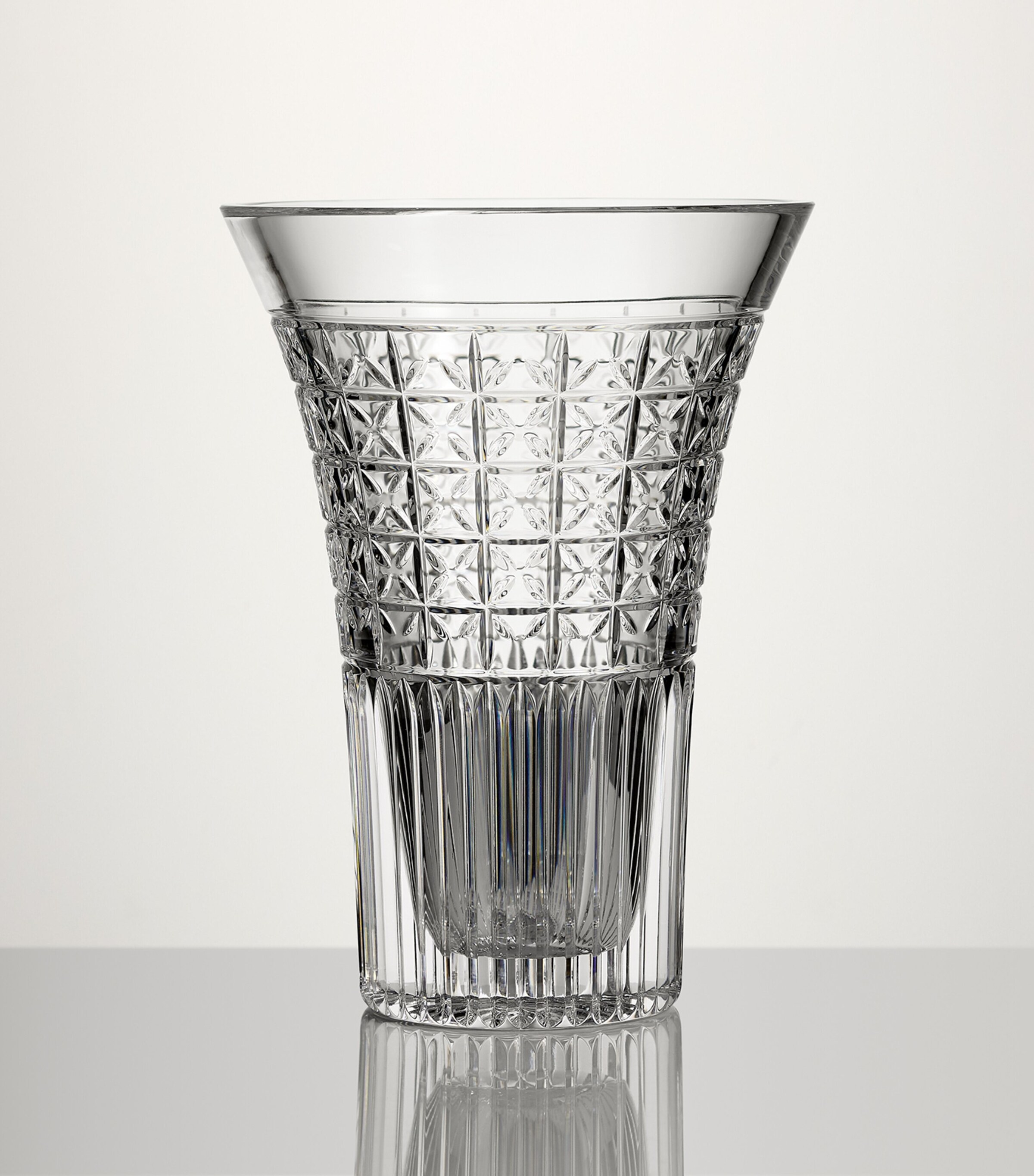 Waterford Mastercraft Powerscourt Vase (25cm) Clear Image 3