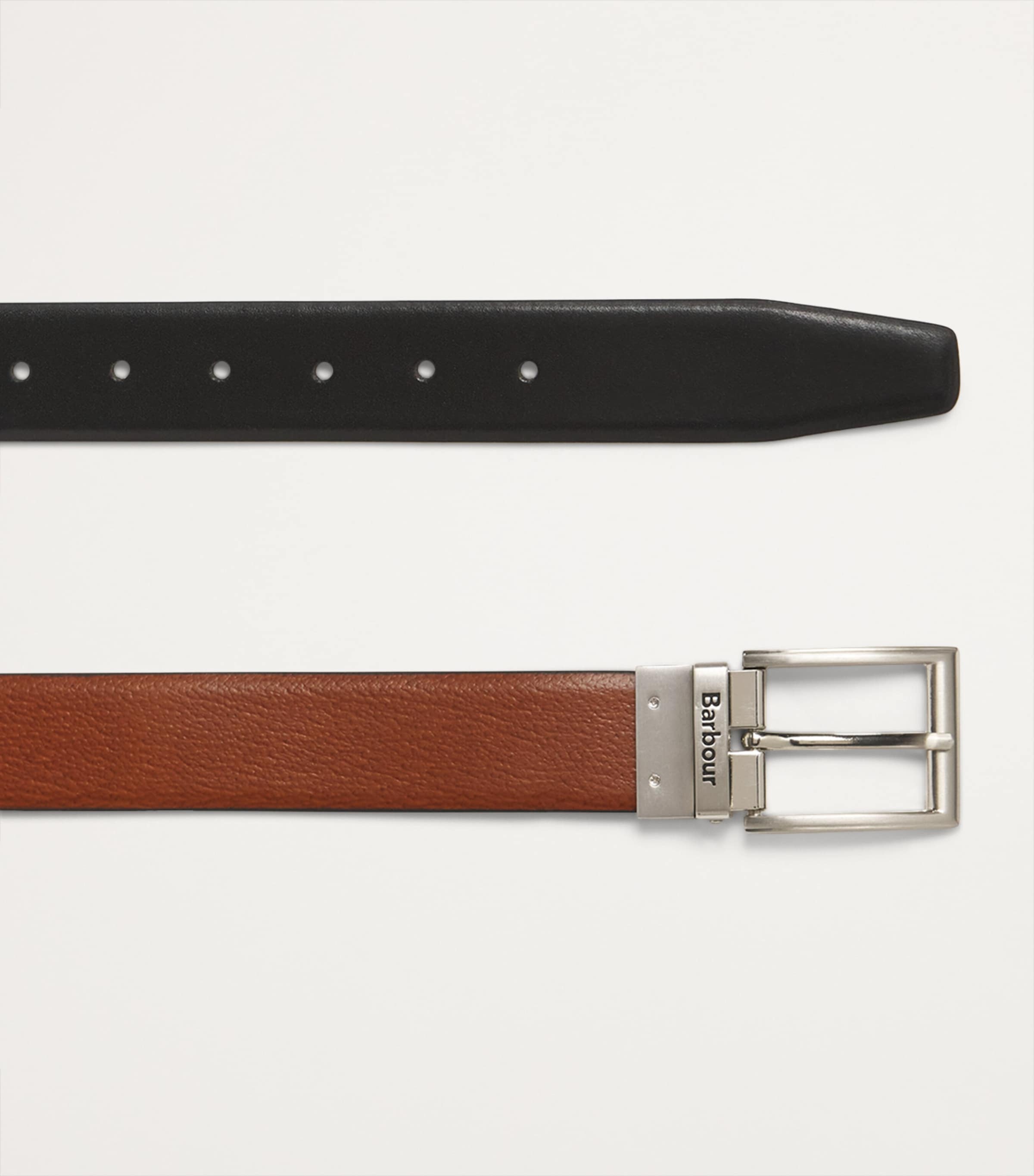 Leather Reversible Belt BLACK/CHESTNUT BROWN Image 4