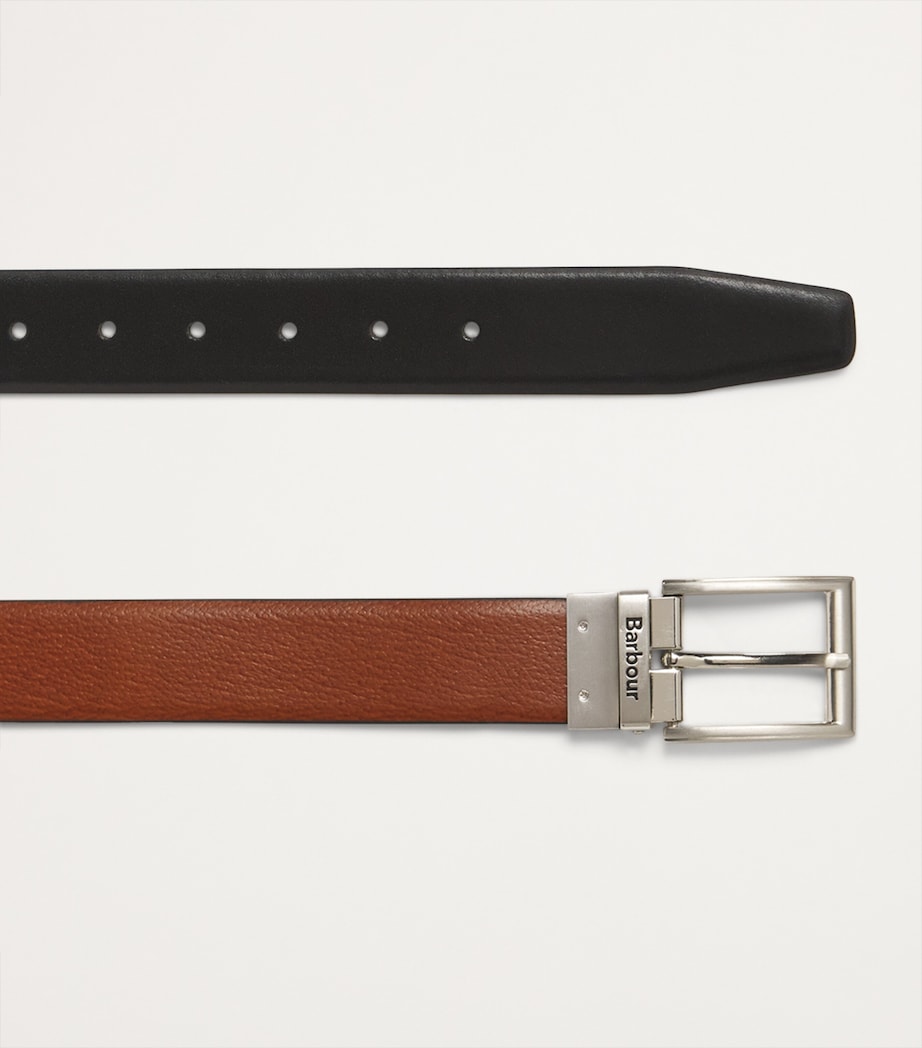 Leather Reversible Belt BLACK/CHESTNUT BROWN Image 4