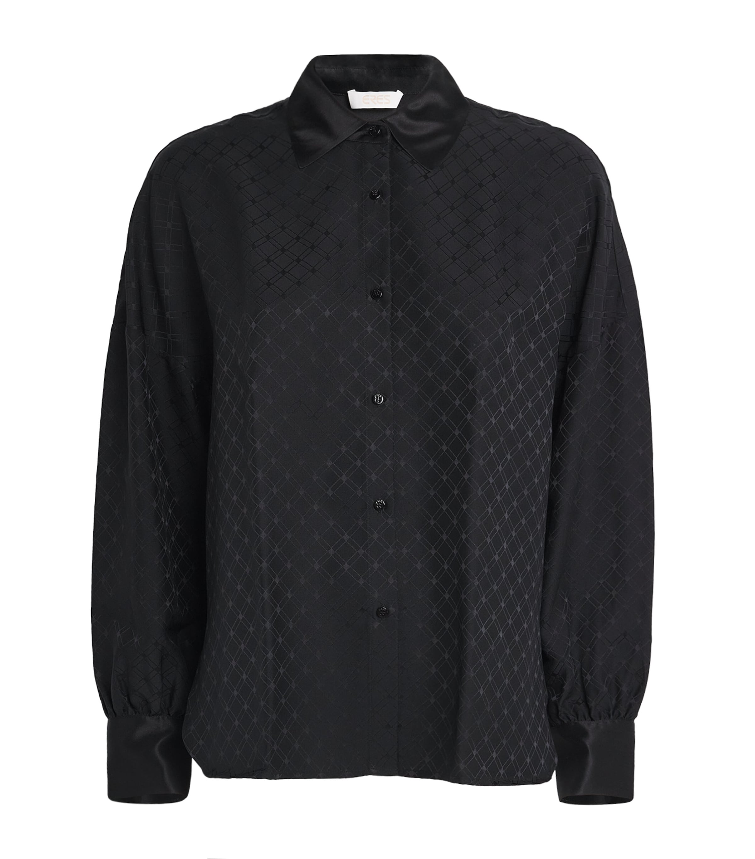 Silk Jacquard Palace Shirt 1001 NOIR Image 1