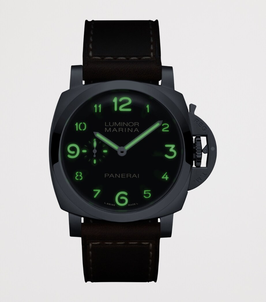 Panerai Stainless Steel Luminor Watch 44mm Black Image 7