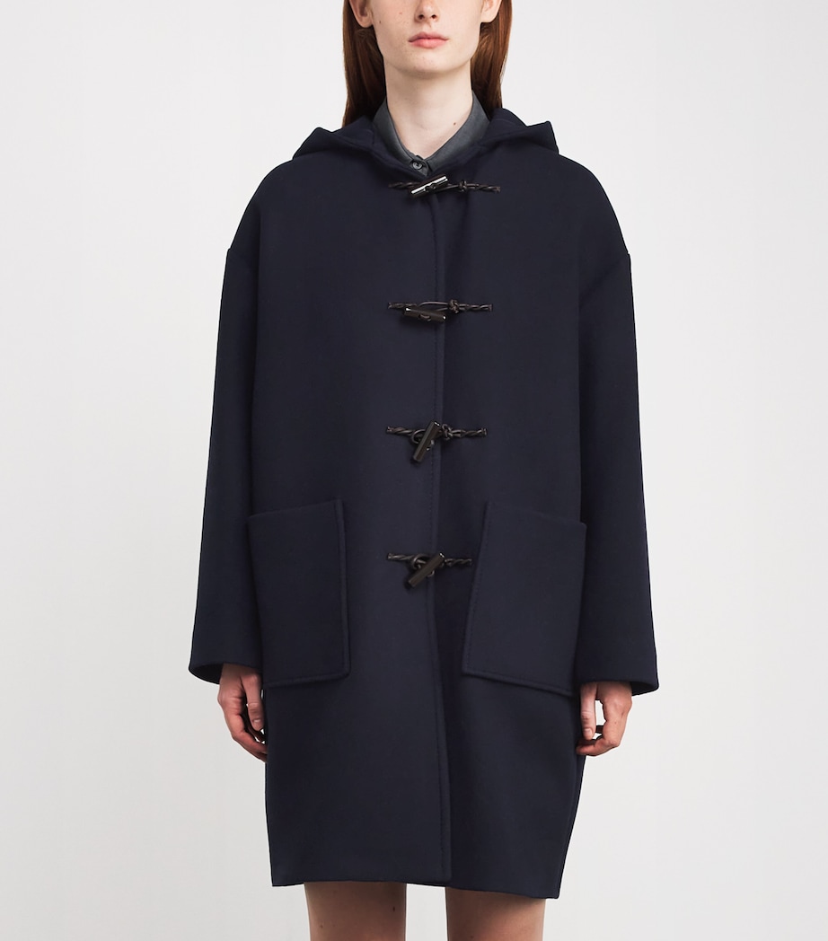 Wool-Blend Duffle Coat NAVY Image 3
