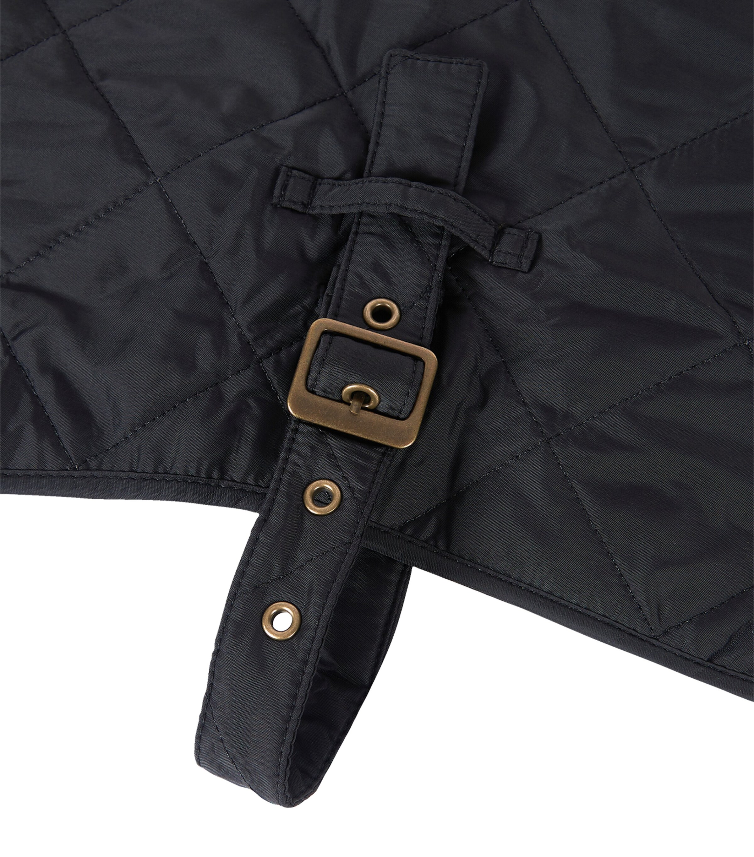 Quilted Dog Coat (S) BLACK Image 3
