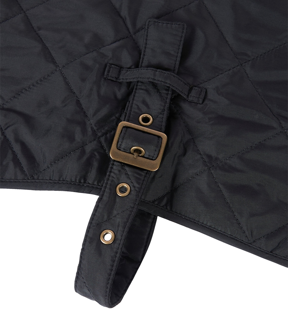 Quilted Dog Coat (S) BLACK Image 3