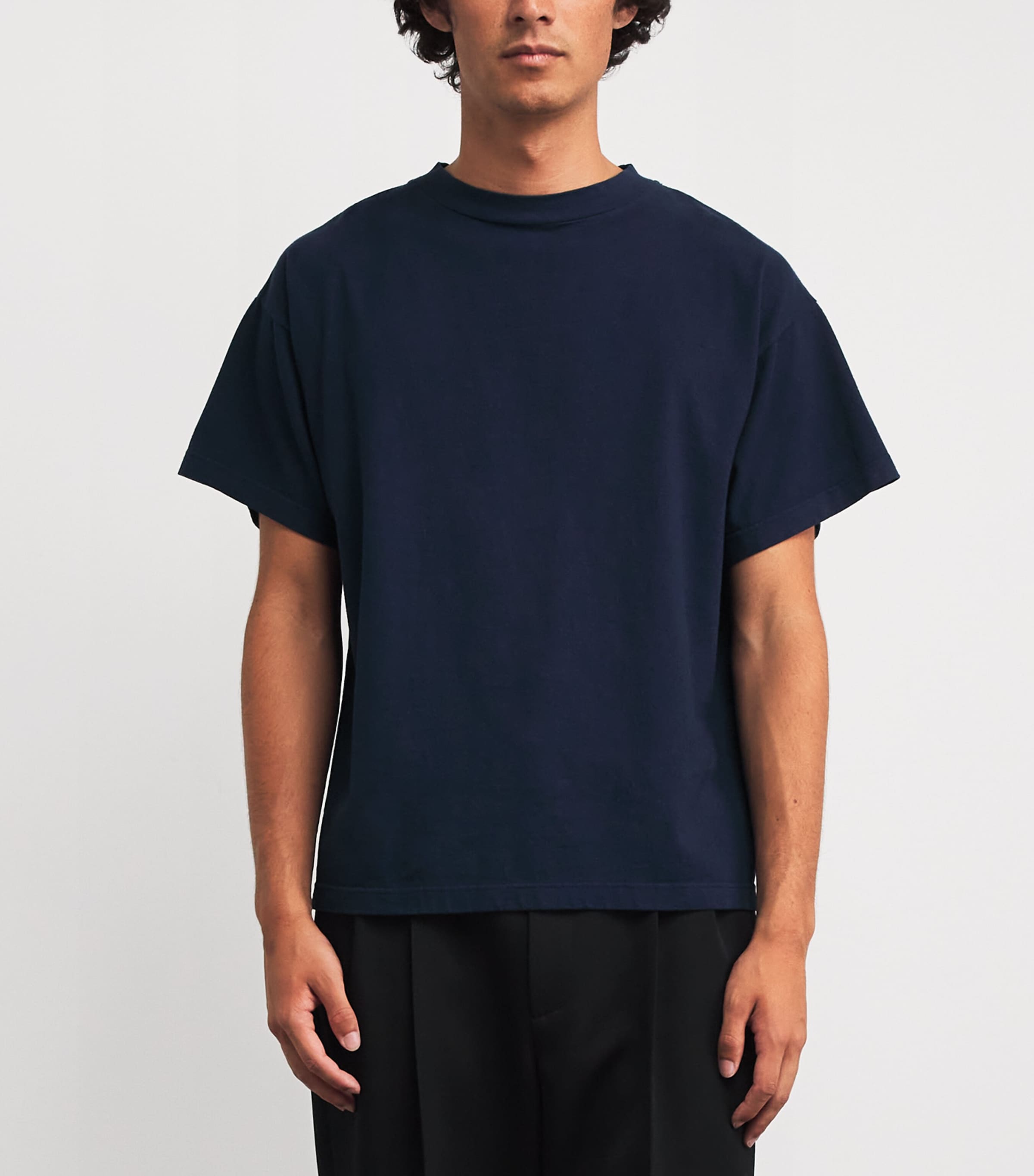 The Row Blue Sato Cotton T-Shirt | Harrods UK