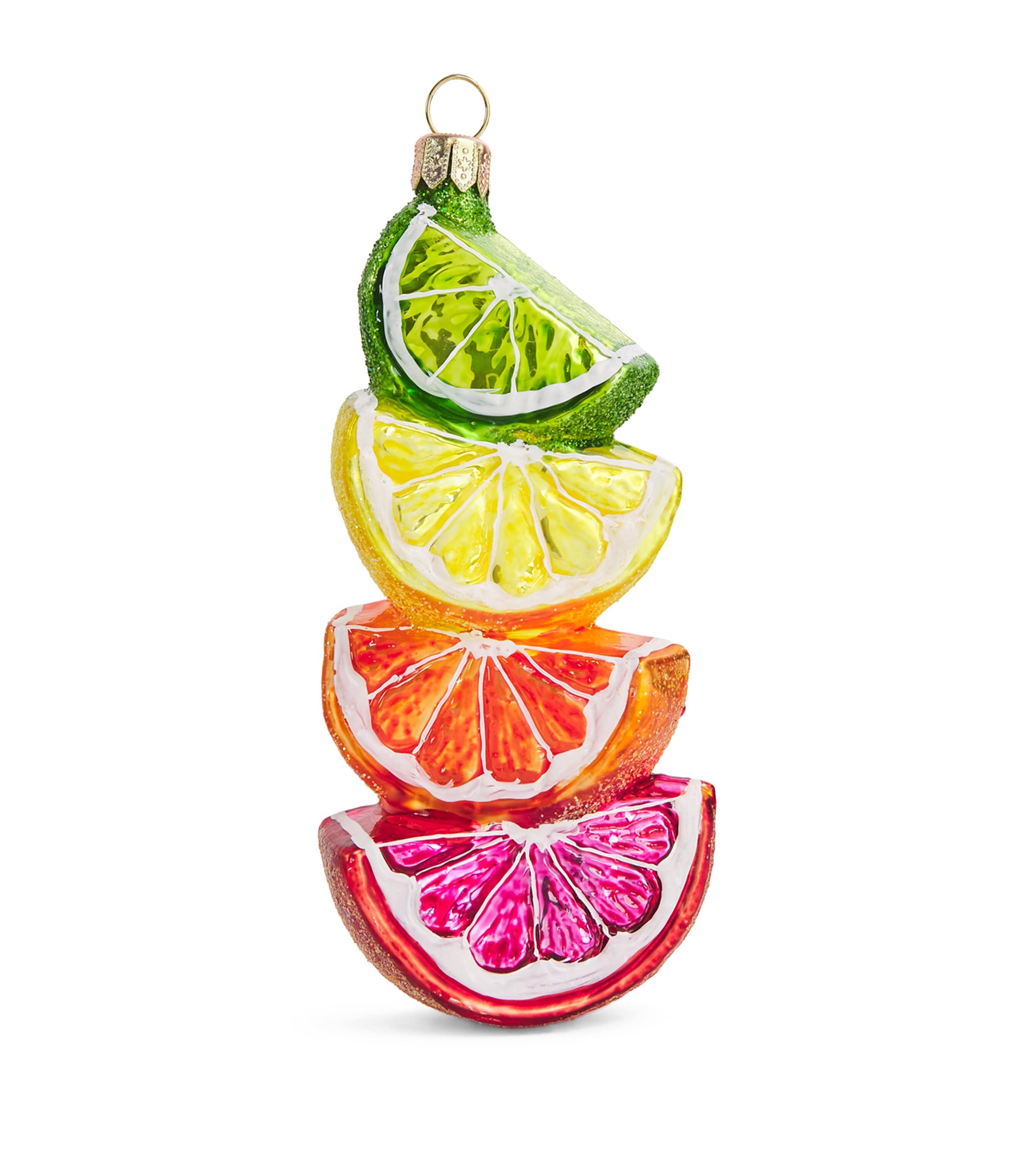 Harrods Citrus Slice Bauble In Multi