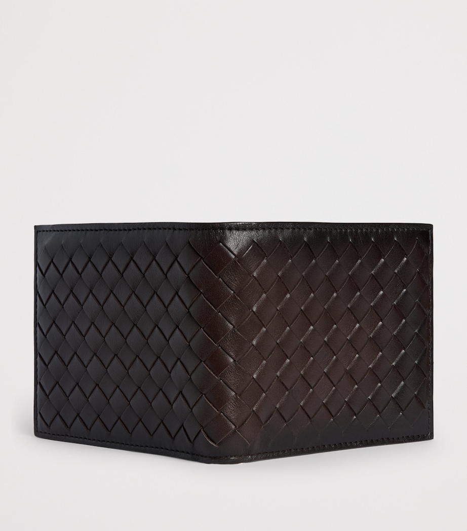 Officine Creative Leather Woven Boudin Bifold Wallet Moro Image 3