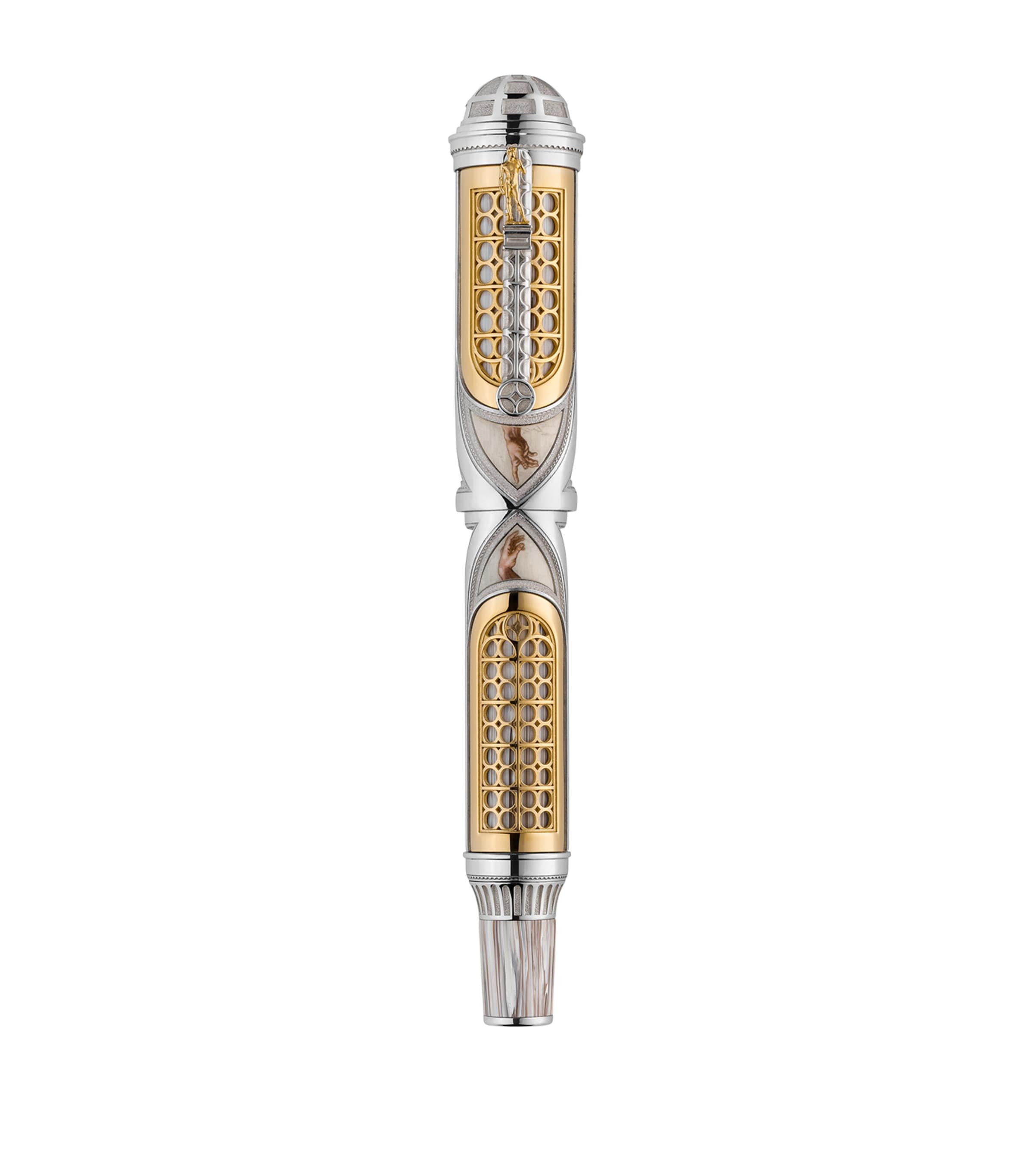 Yellow Gold Michelangelo Rollerball Pen MULTI Image 2
