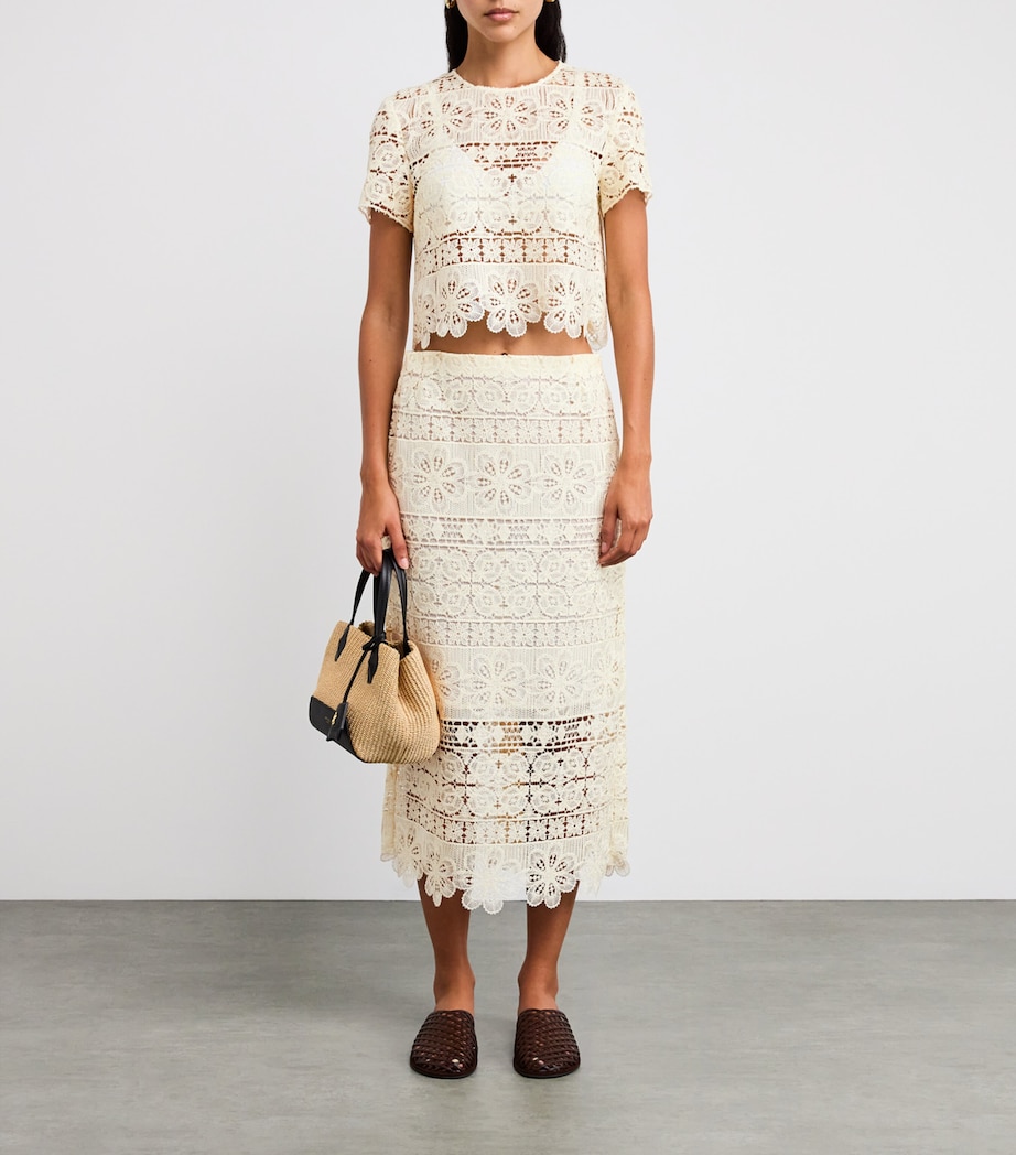 Crochet Short-Sleeve Top YE01 CAPER Image 2