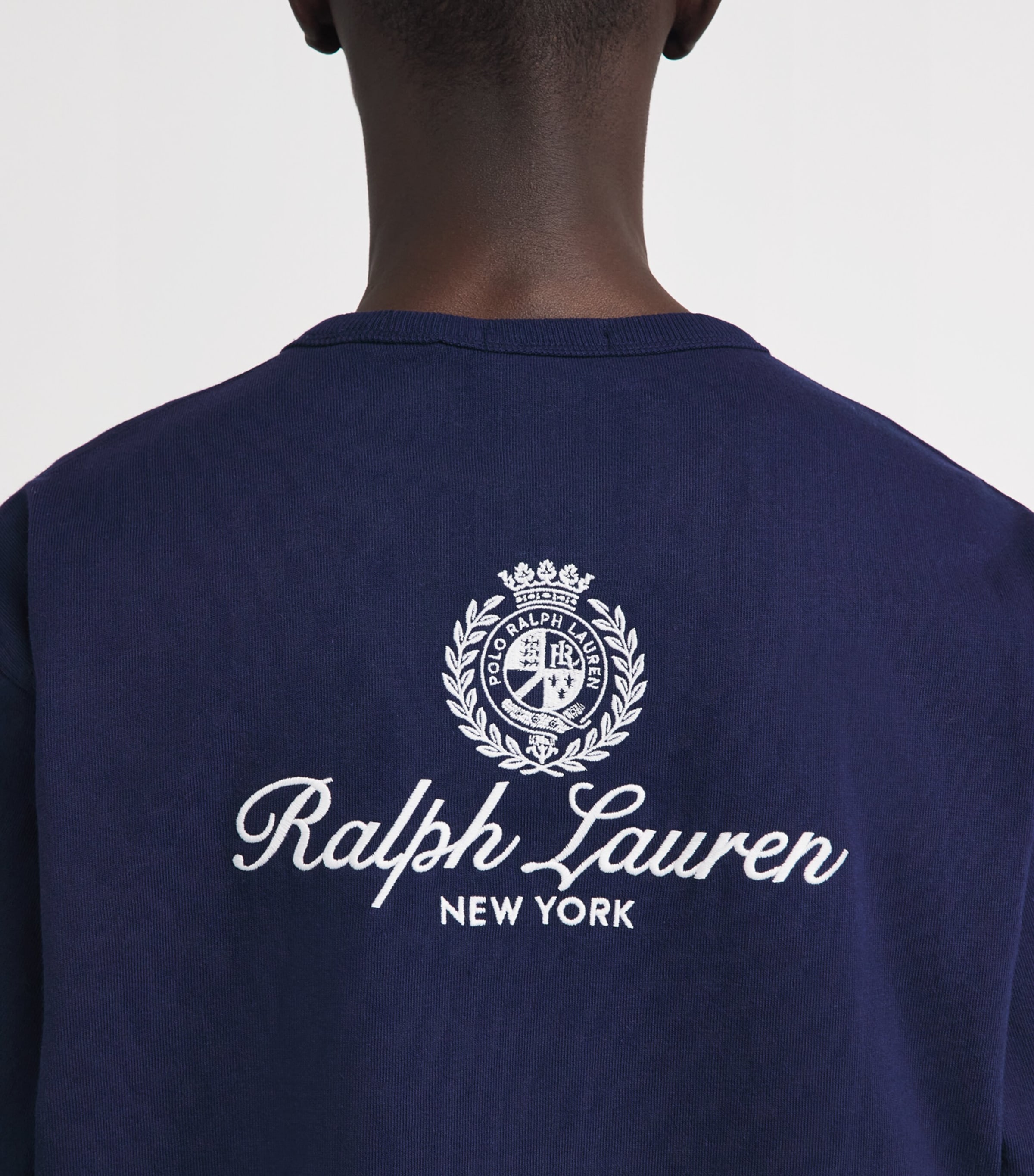 Polo Ralph Lauren Mens Cotton Logo Crest T-Shirt Newport Navy Image 3