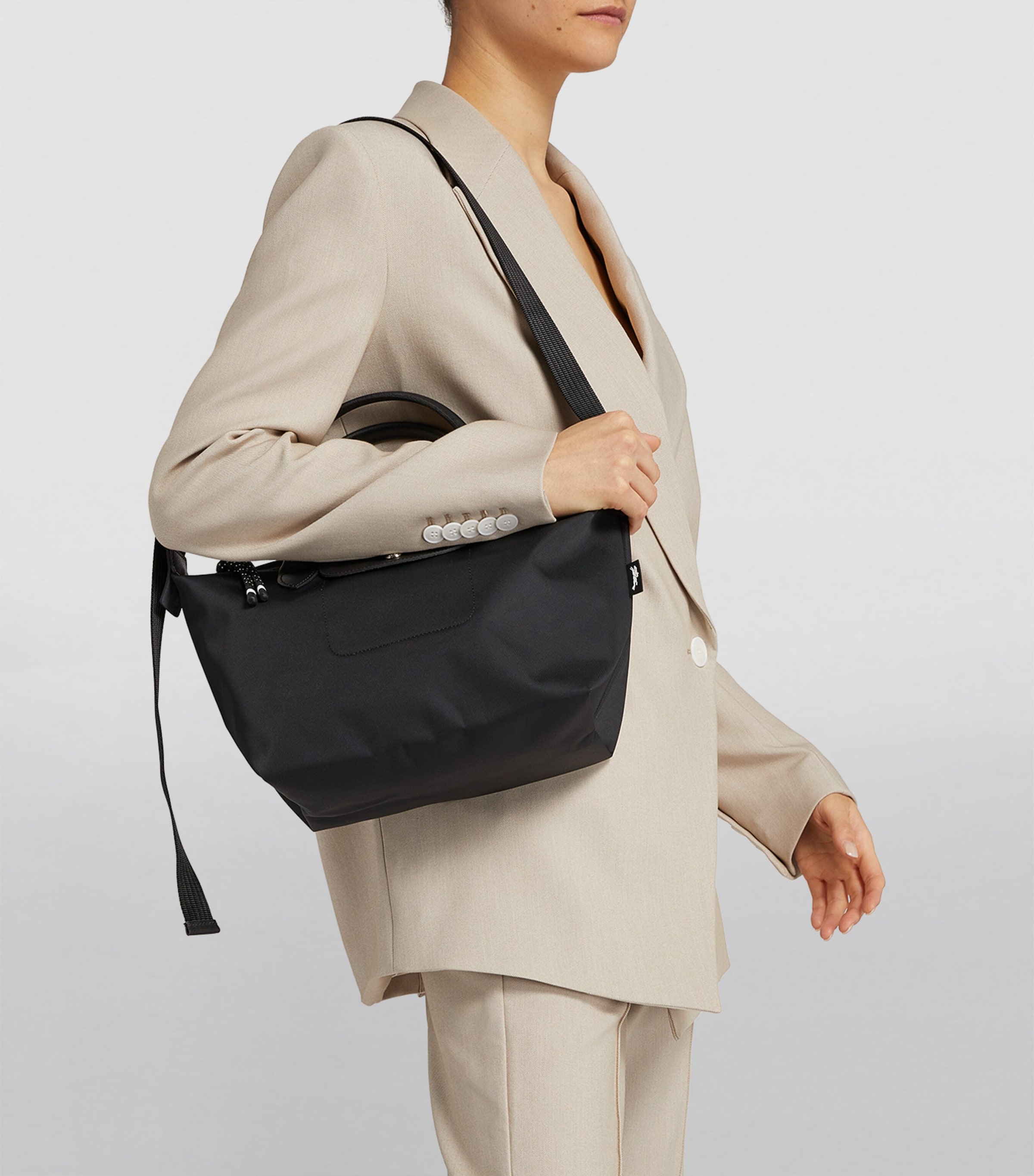 Small Le Pliage Energy Handbag 001 BLACK Image 3