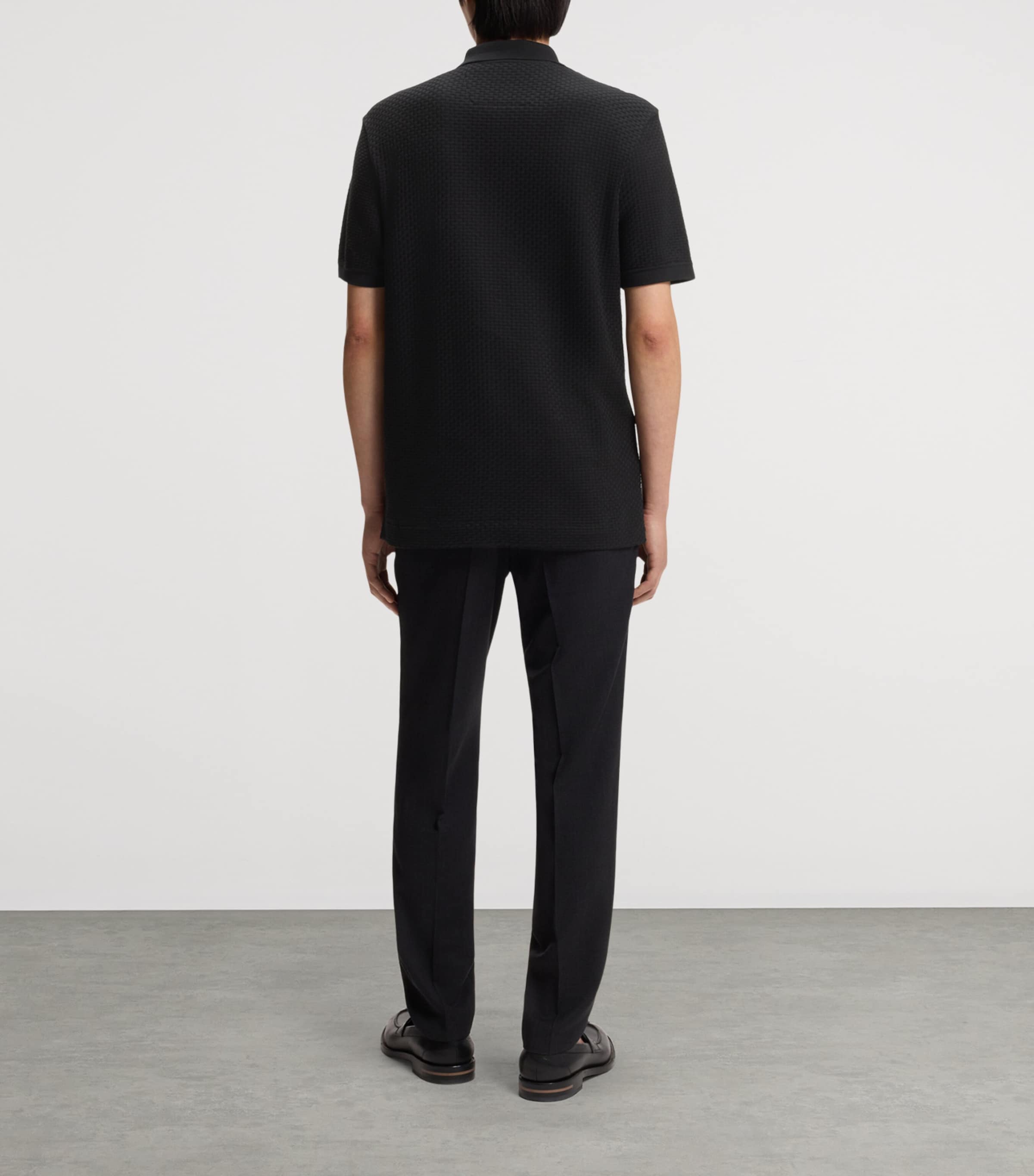 BOSS Mens Cotton Polo Shirt Image 3