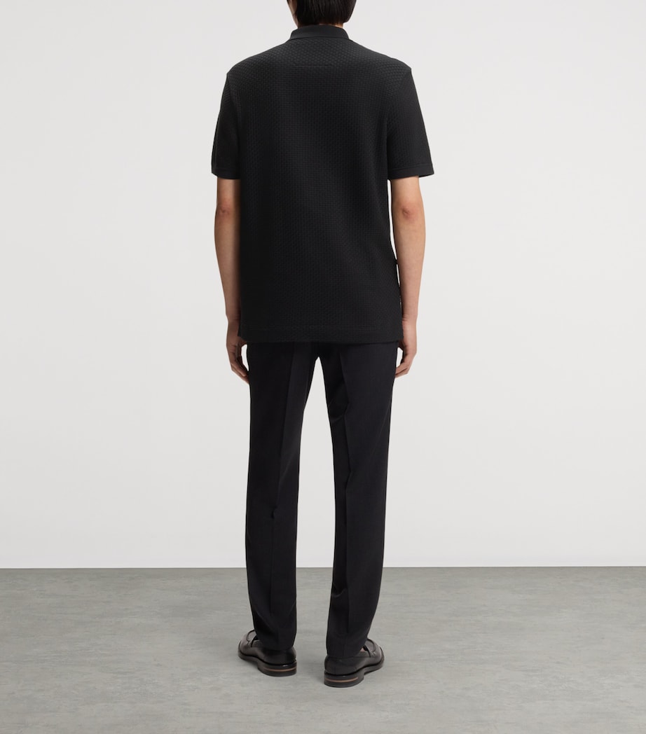 BOSS Mens Cotton Polo Shirt Image 3