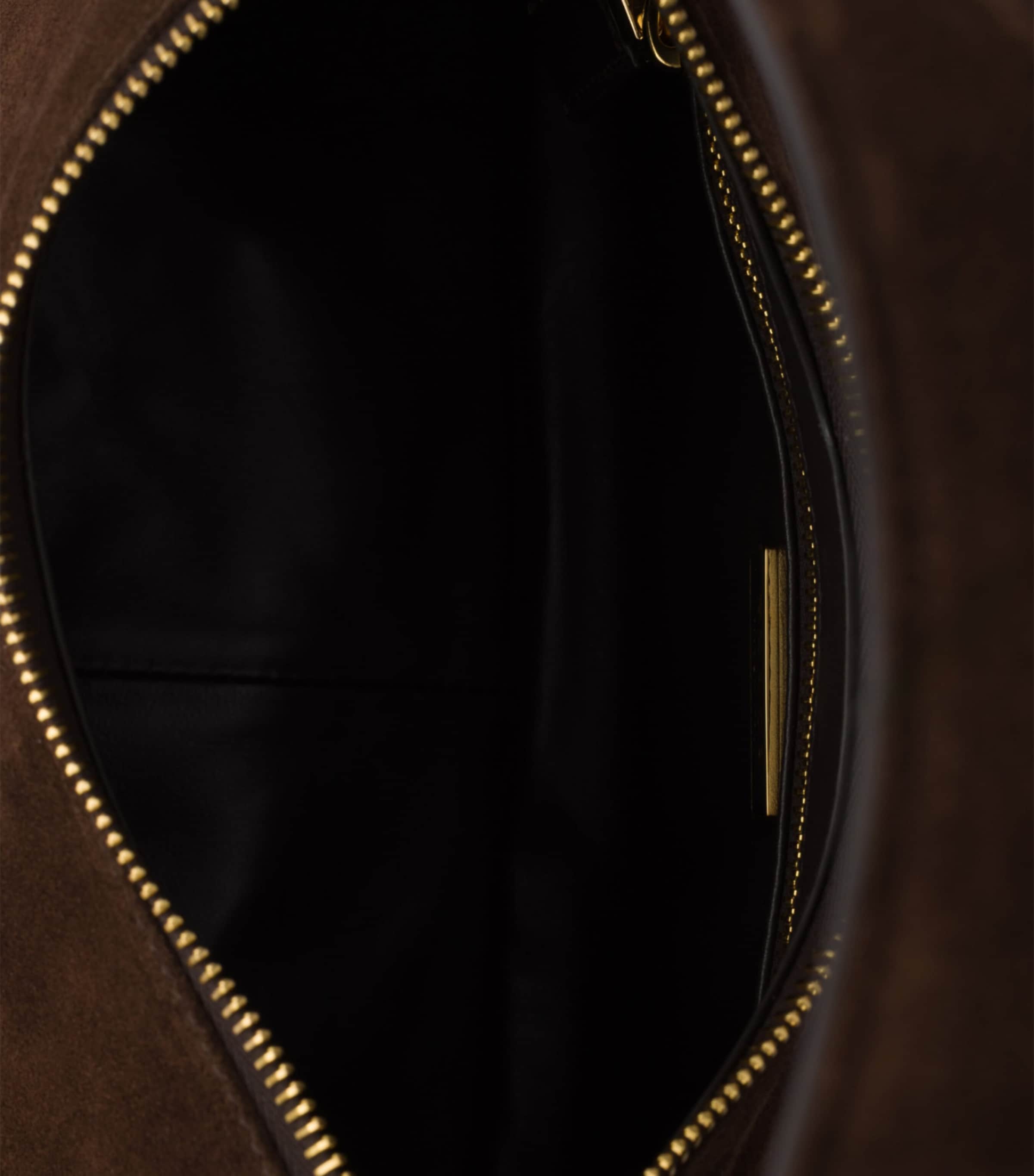 Prada Medium Suede Aimée Shoulder Bag Brown Image 4
