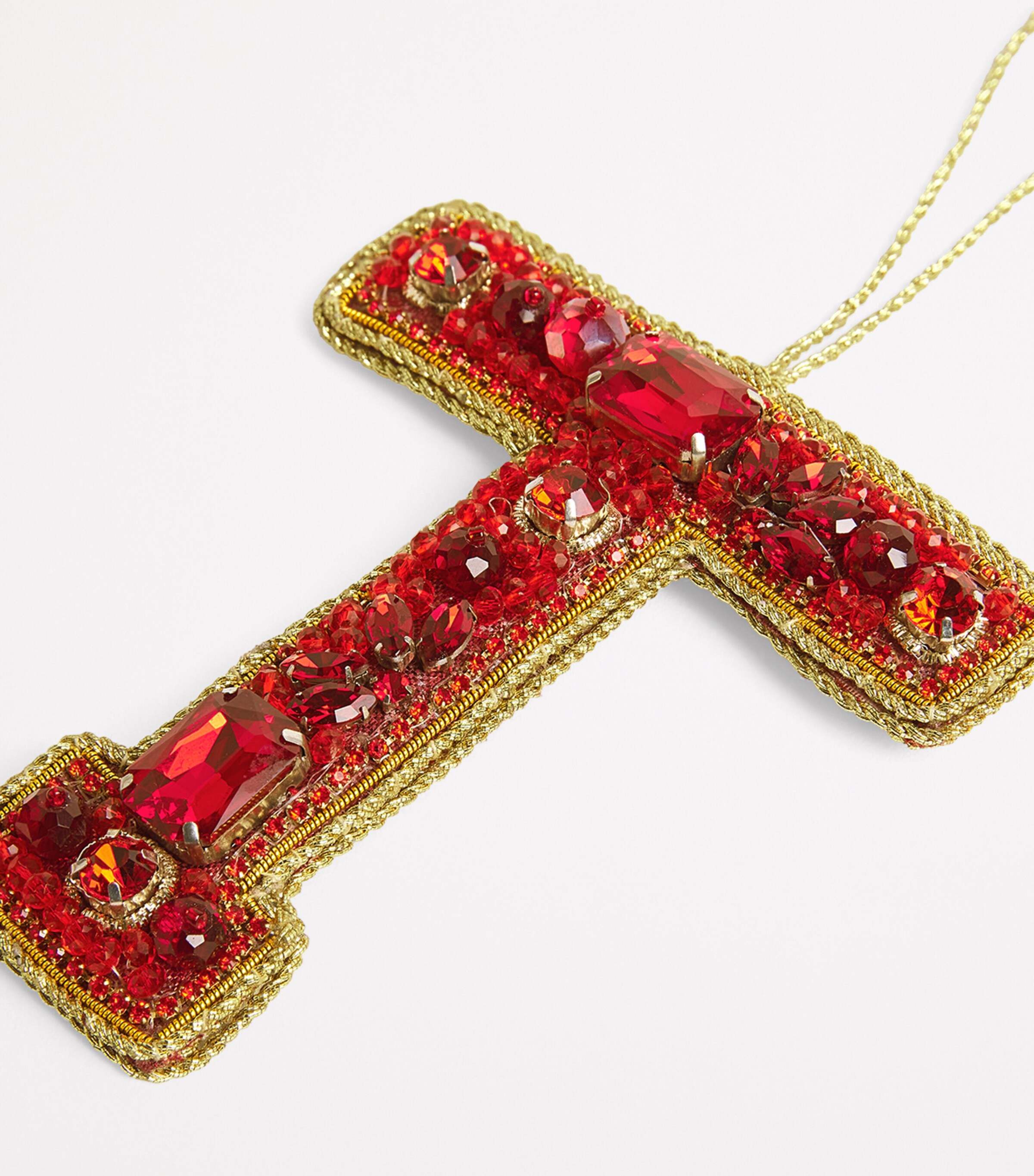 Embellished T Tree Decoration RED Image 2