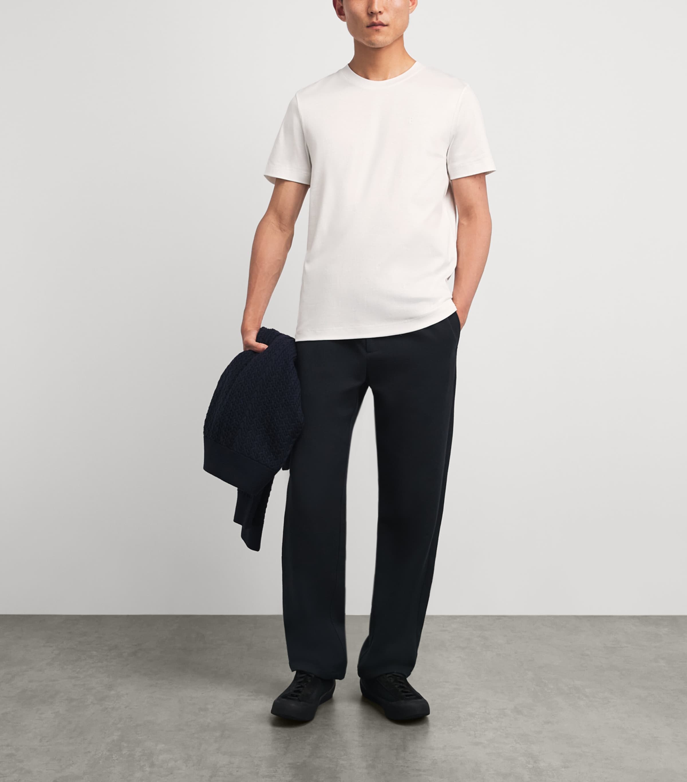 Bogner Mens Cotton Logo Ryan T-Shirt White Image 2