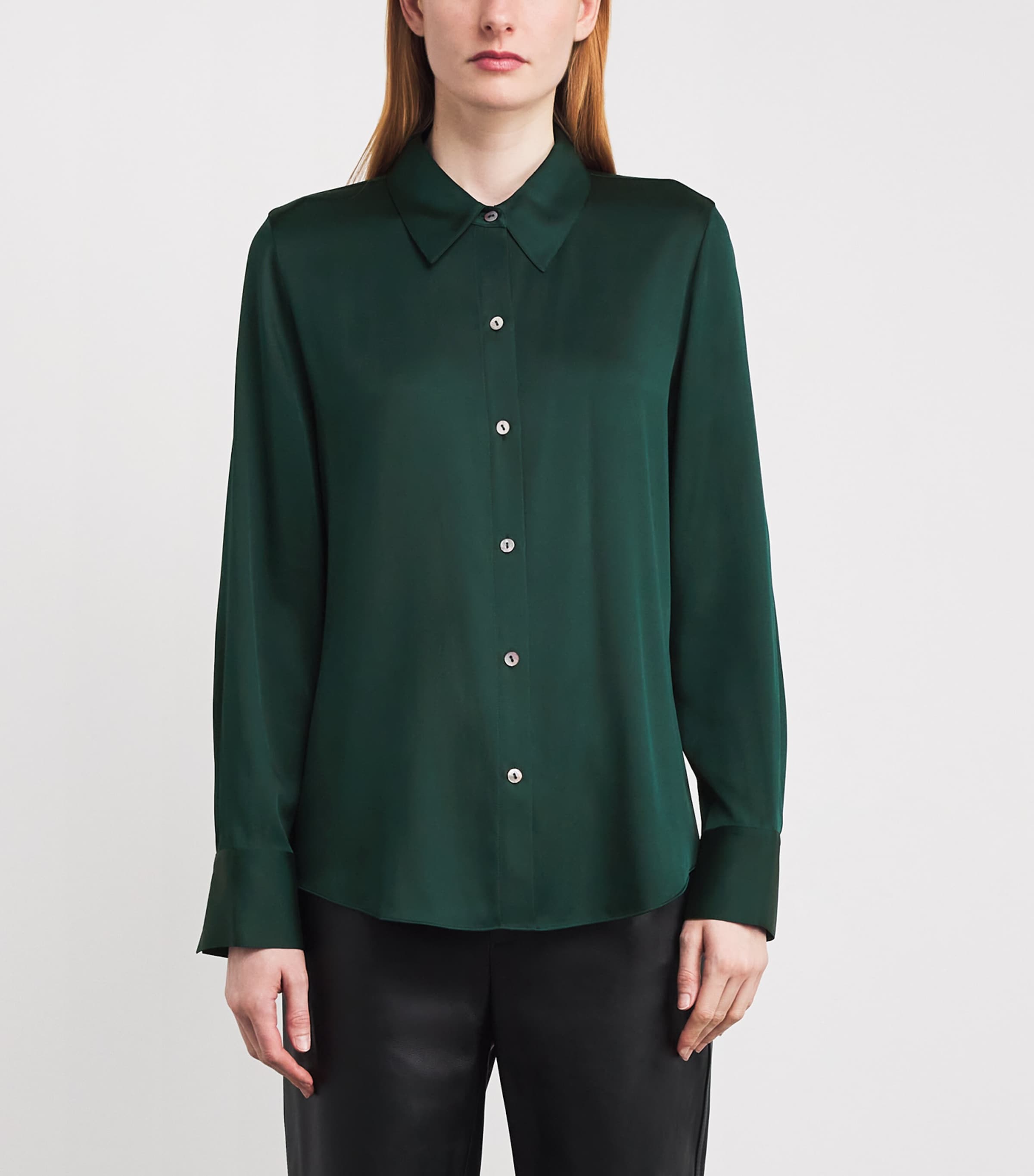 Silk-Blend Shirt 377JUN Image 3