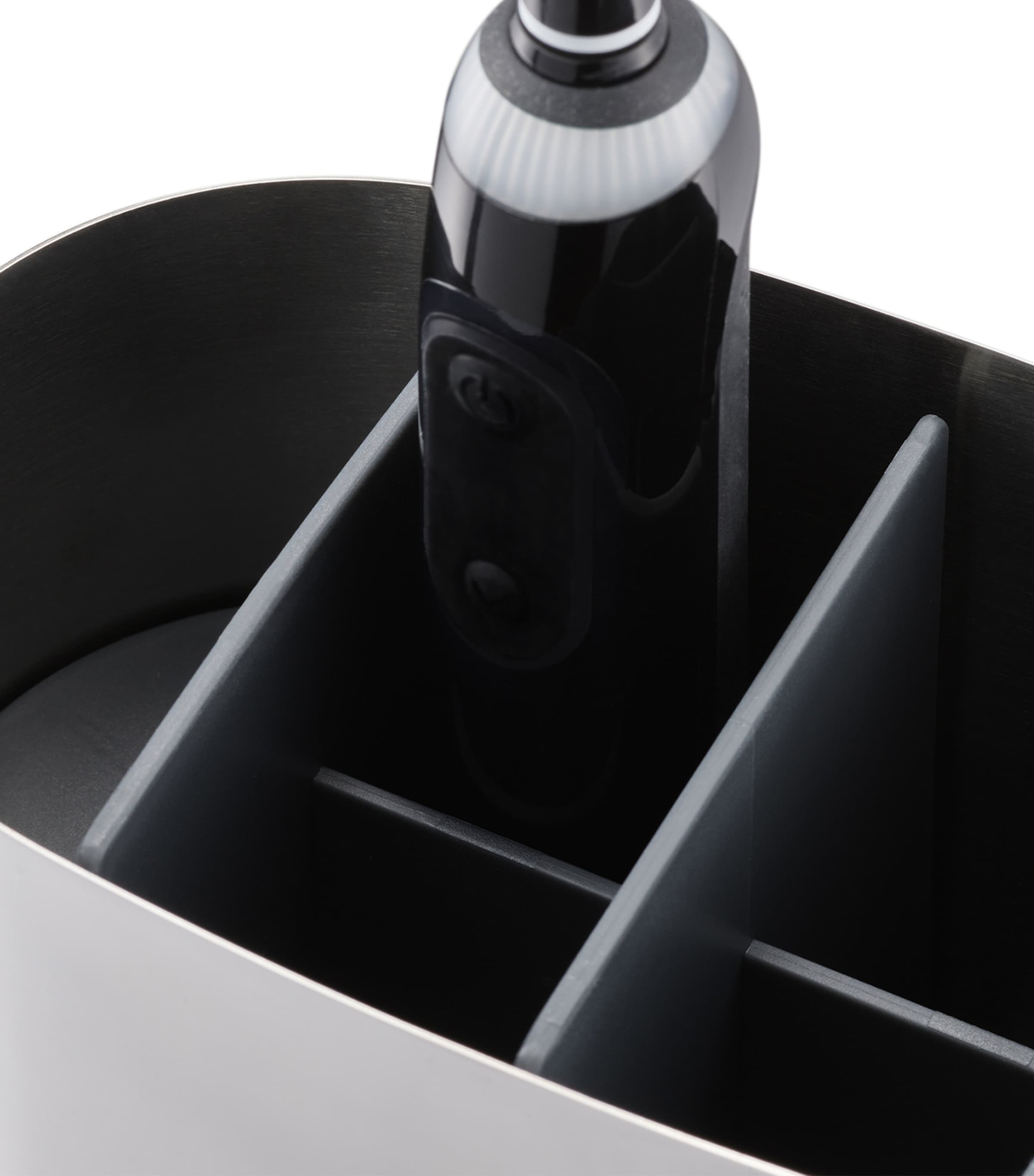 Large EasyStore Luxe Toothbrush Holder STAINLESS STEEL Image 5