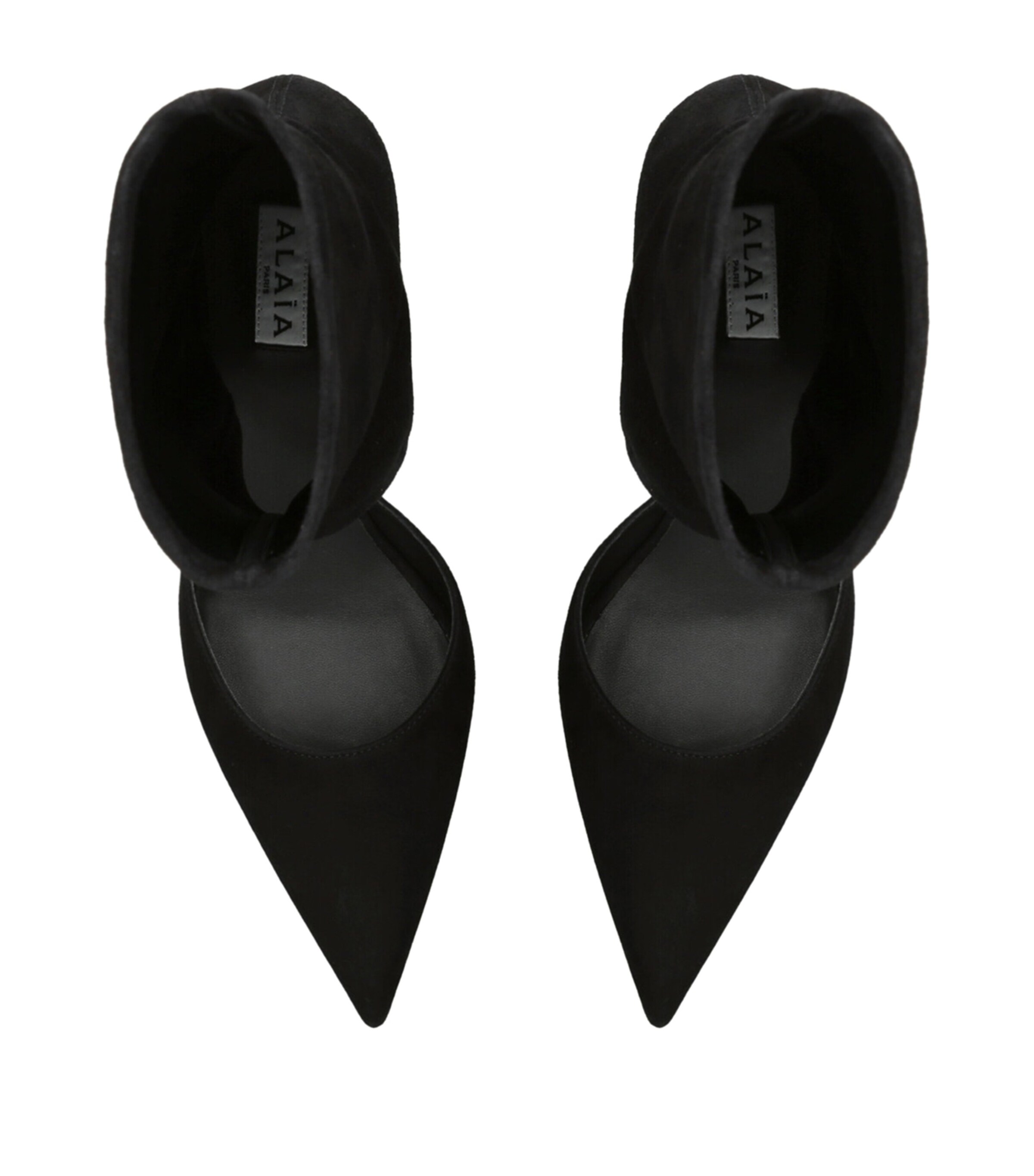 Alaïa Suede Cut-Out Ankle Boots 55 Black Image 4