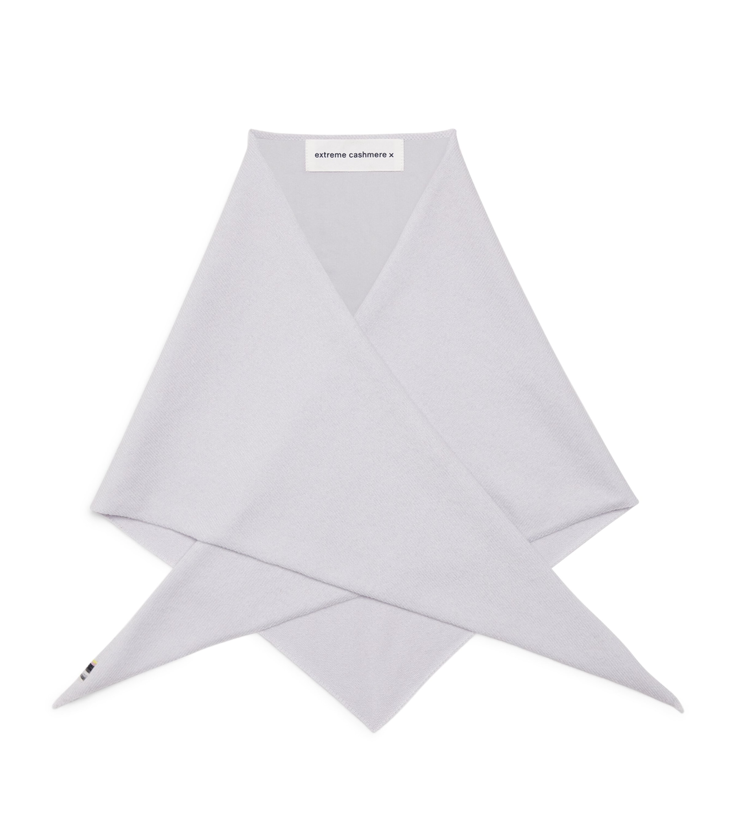 Extreme Cashmere Cashmere-blend No.35 Bandana Triangle Neck Scarf In White