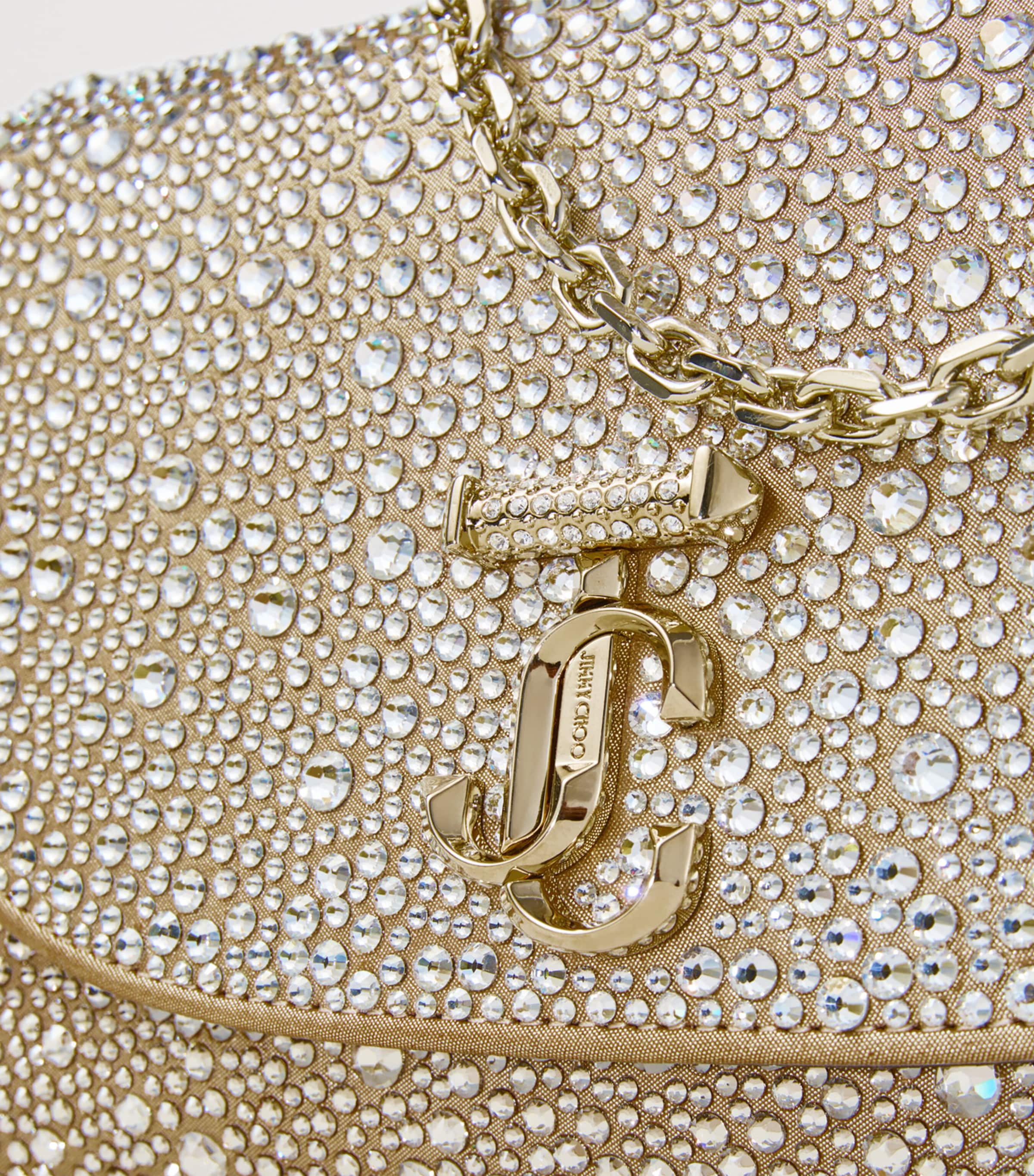 Crystal-Embellished Curve Clutch Bag GOLD/CRYSTAL/SHINY G Image 2